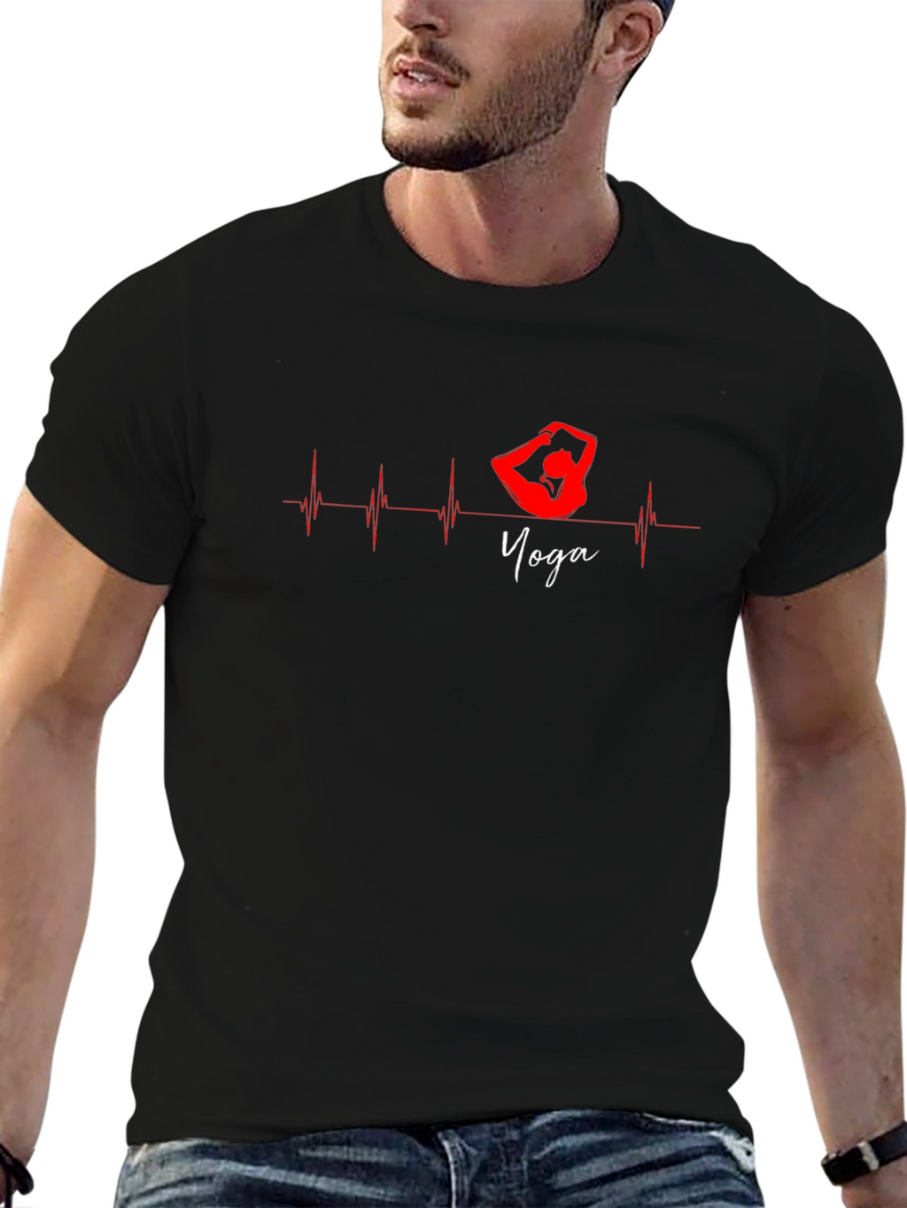 Yoga Heartbeat Graphic Tee
