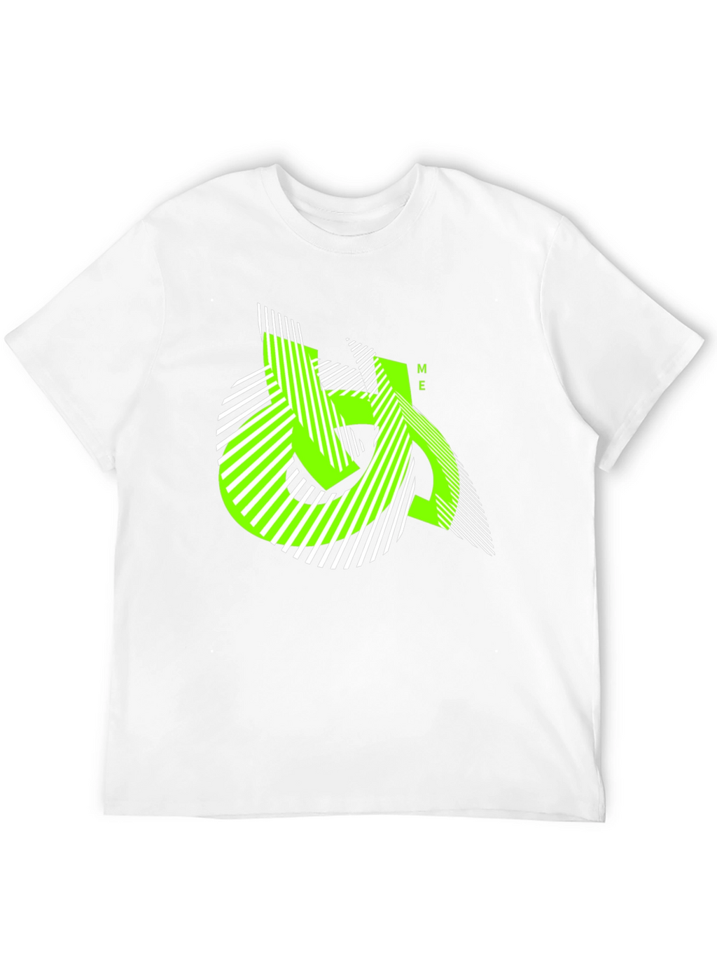 Urban Edge Tee - Geometric Neon Graphic