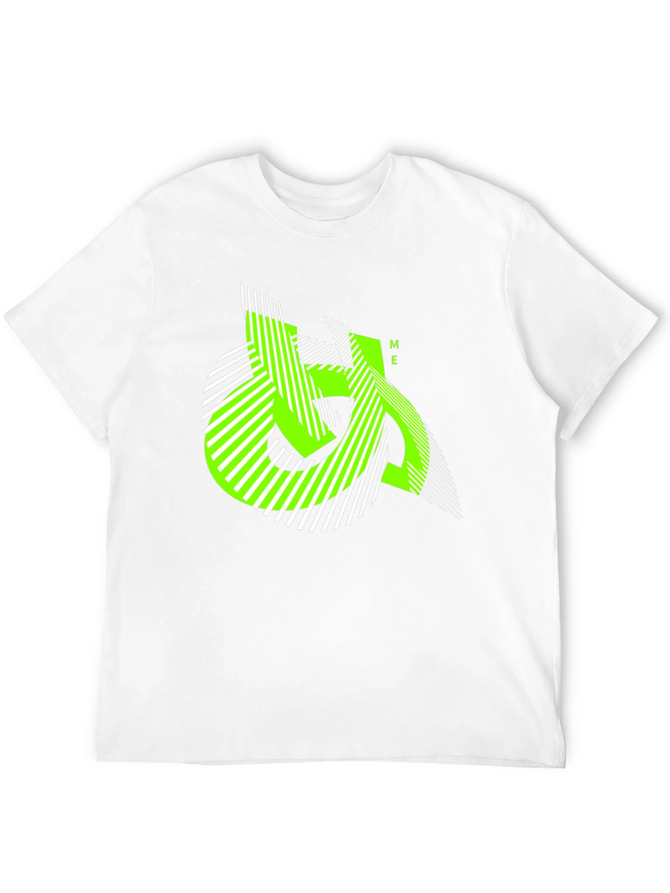 Urban Edge Tee - Geometric Neon Graphic