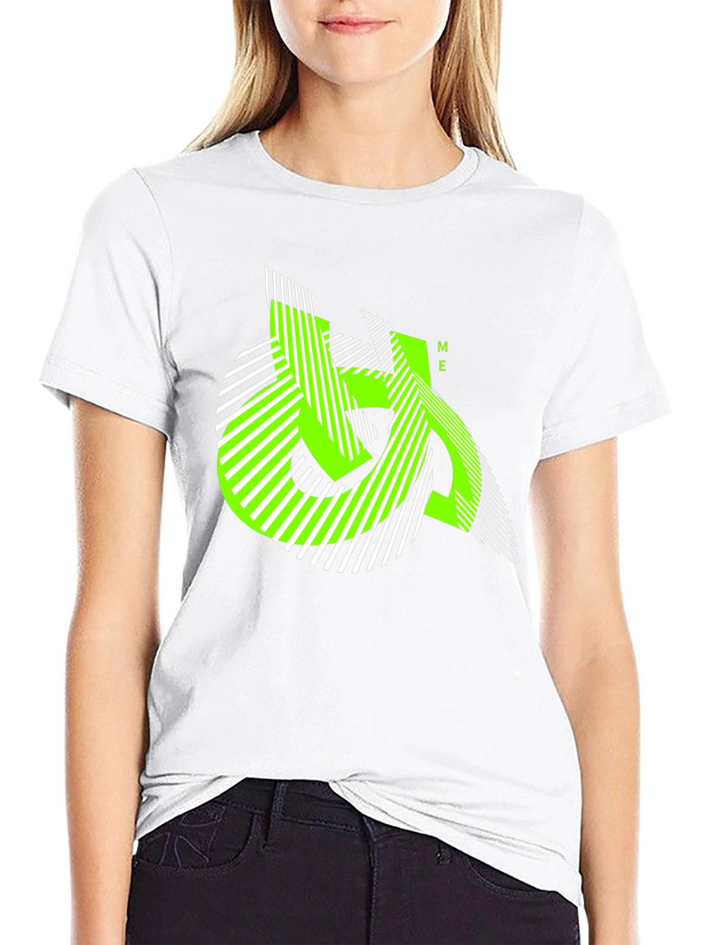 Urban Edge Tee - Geometric Neon Graphic