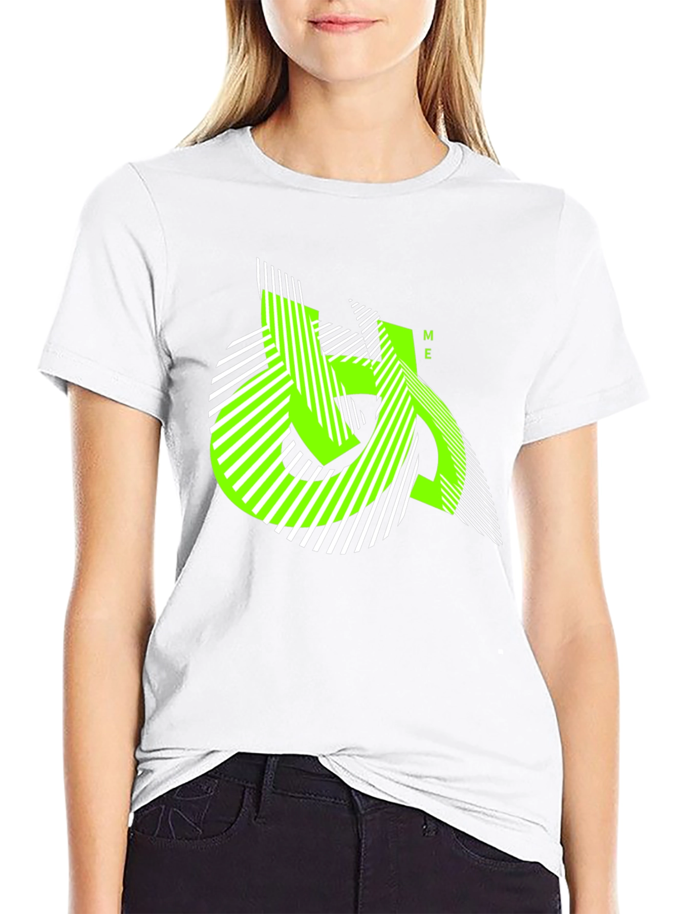 Urban Edge Tee - Geometric Neon Graphic