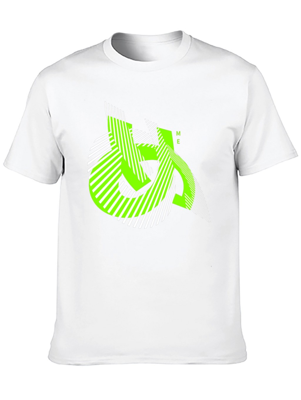 Urban Edge Tee - Geometric Neon Graphic