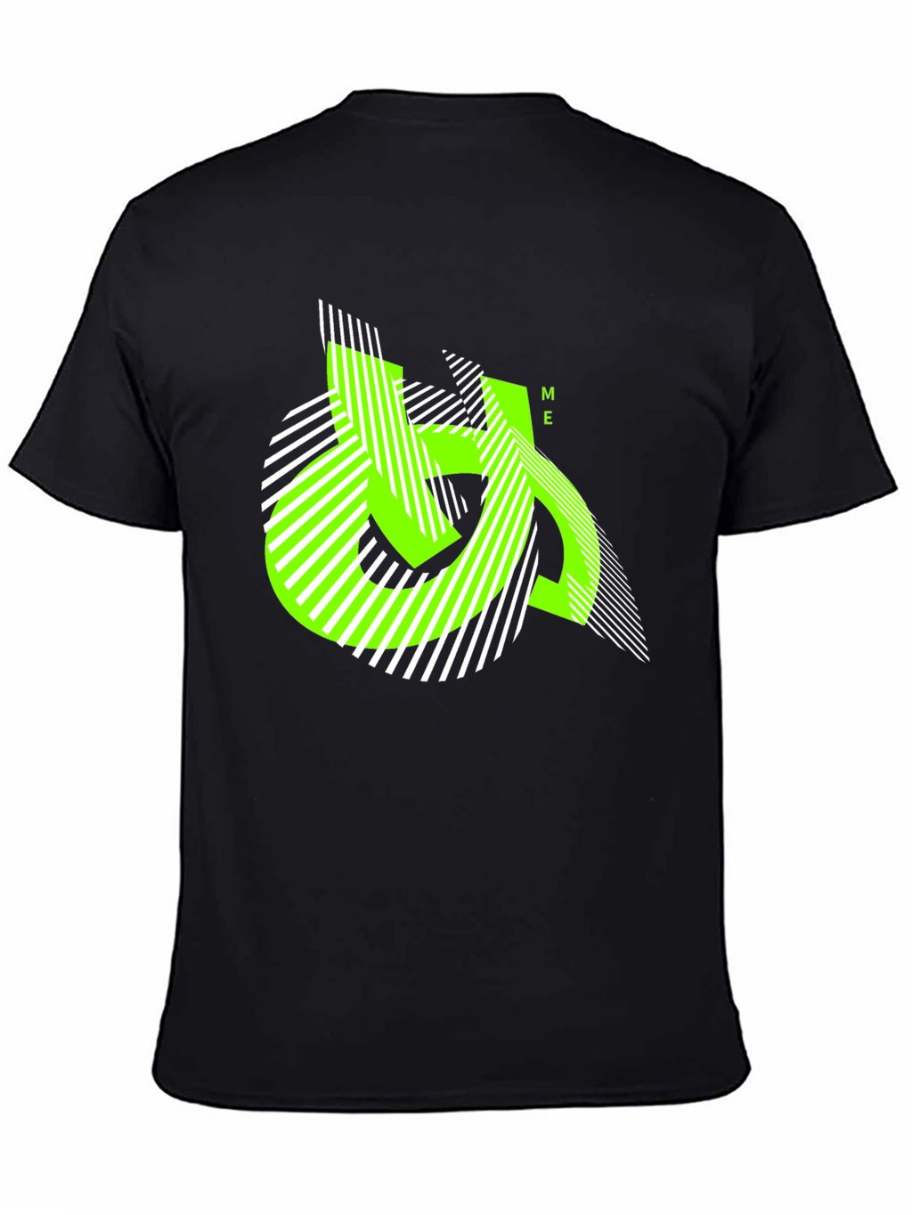 Urban Edge Tee - Geometric Neon Graphic