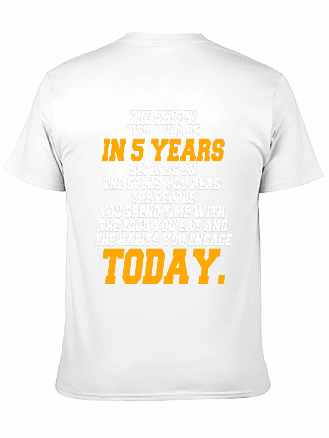 Motivational In 5 Years Black Graphic T-Shirt