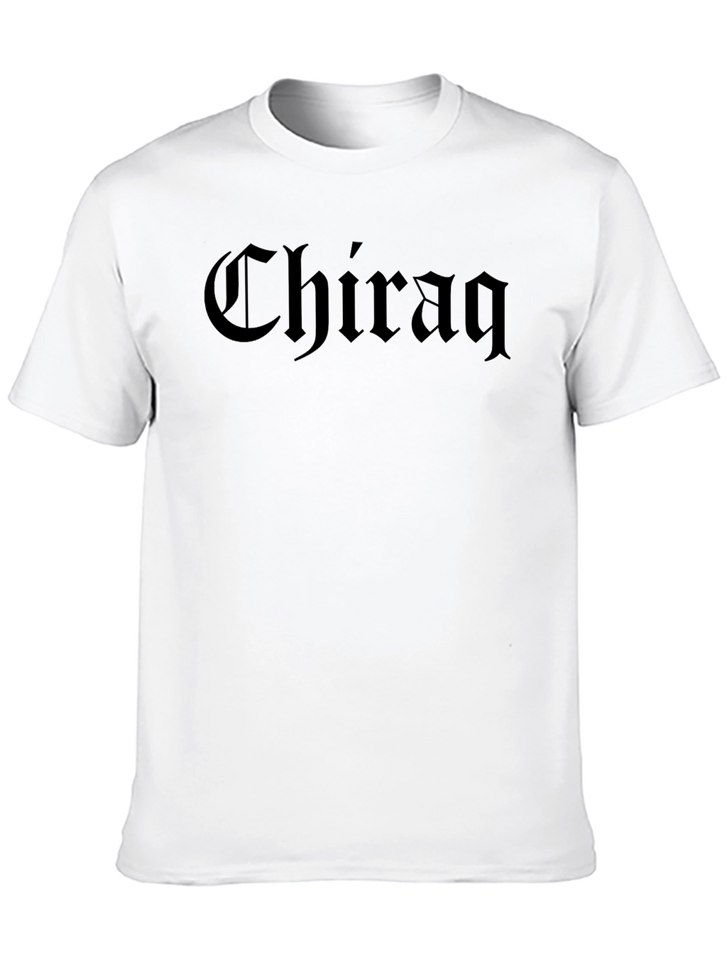 Chiraq Text Graphic Black T-Shirt