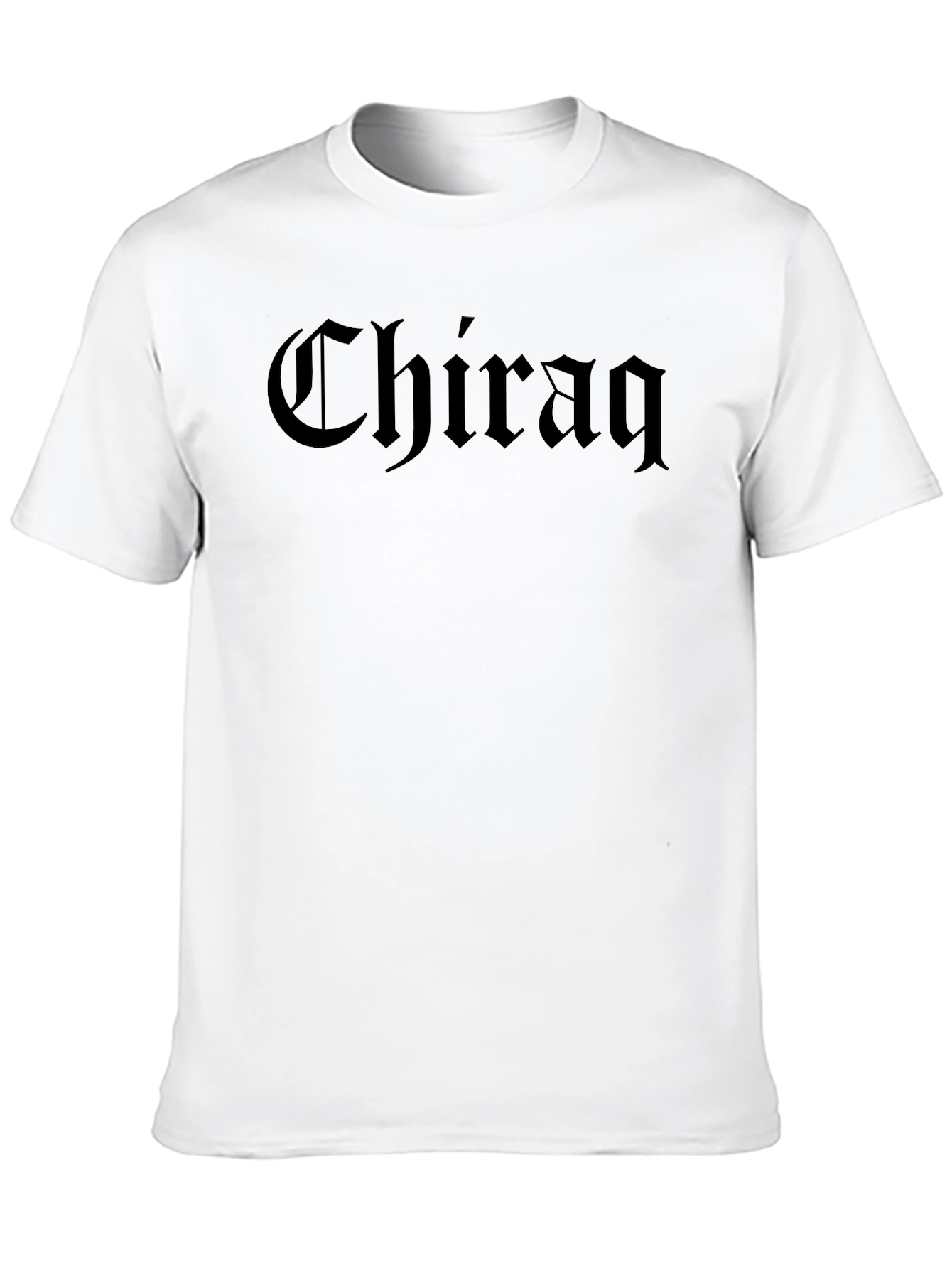 Chiraq Text Graphic Black T-Shirt