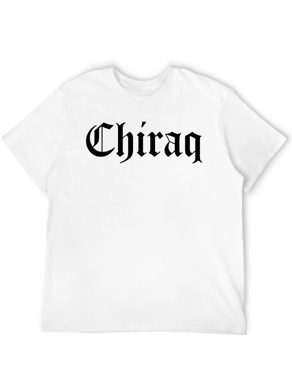 Chiraq Text Graphic Black T-Shirt