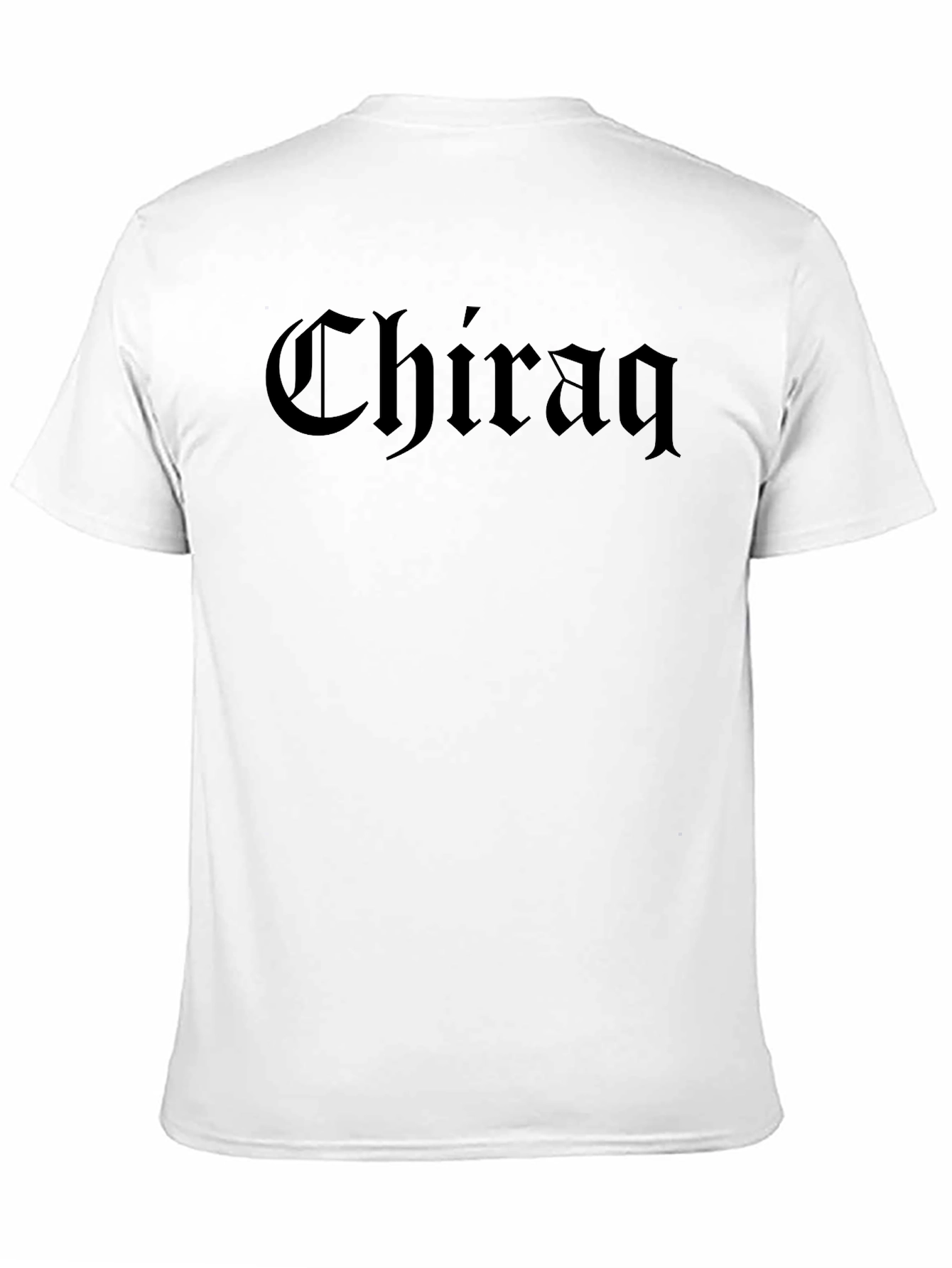 Chiraq Text Graphic Black T-Shirt