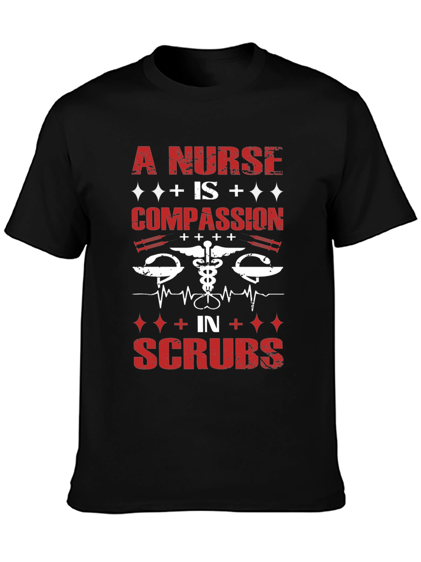Nurse Compassion in Scrubs Graphic Tee