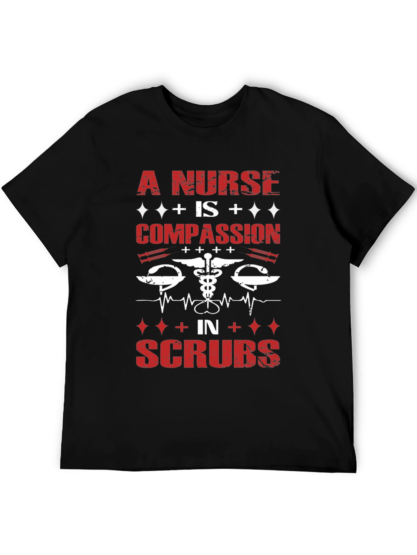 Nurse Compassion in Scrubs Graphic Tee