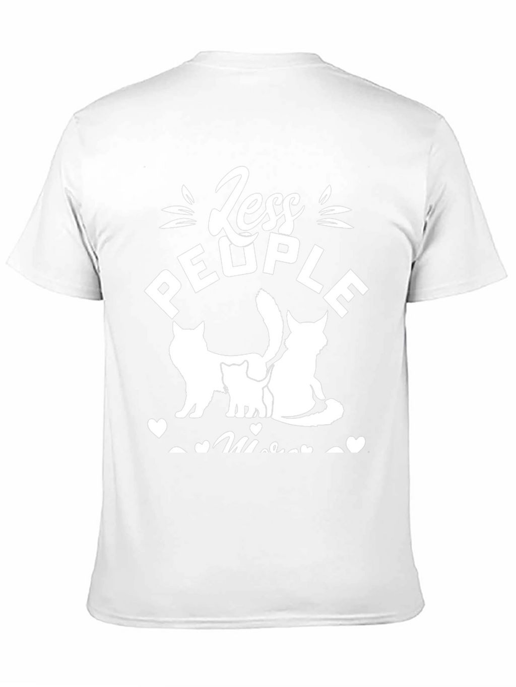 Less People More Cats Graphic Tee