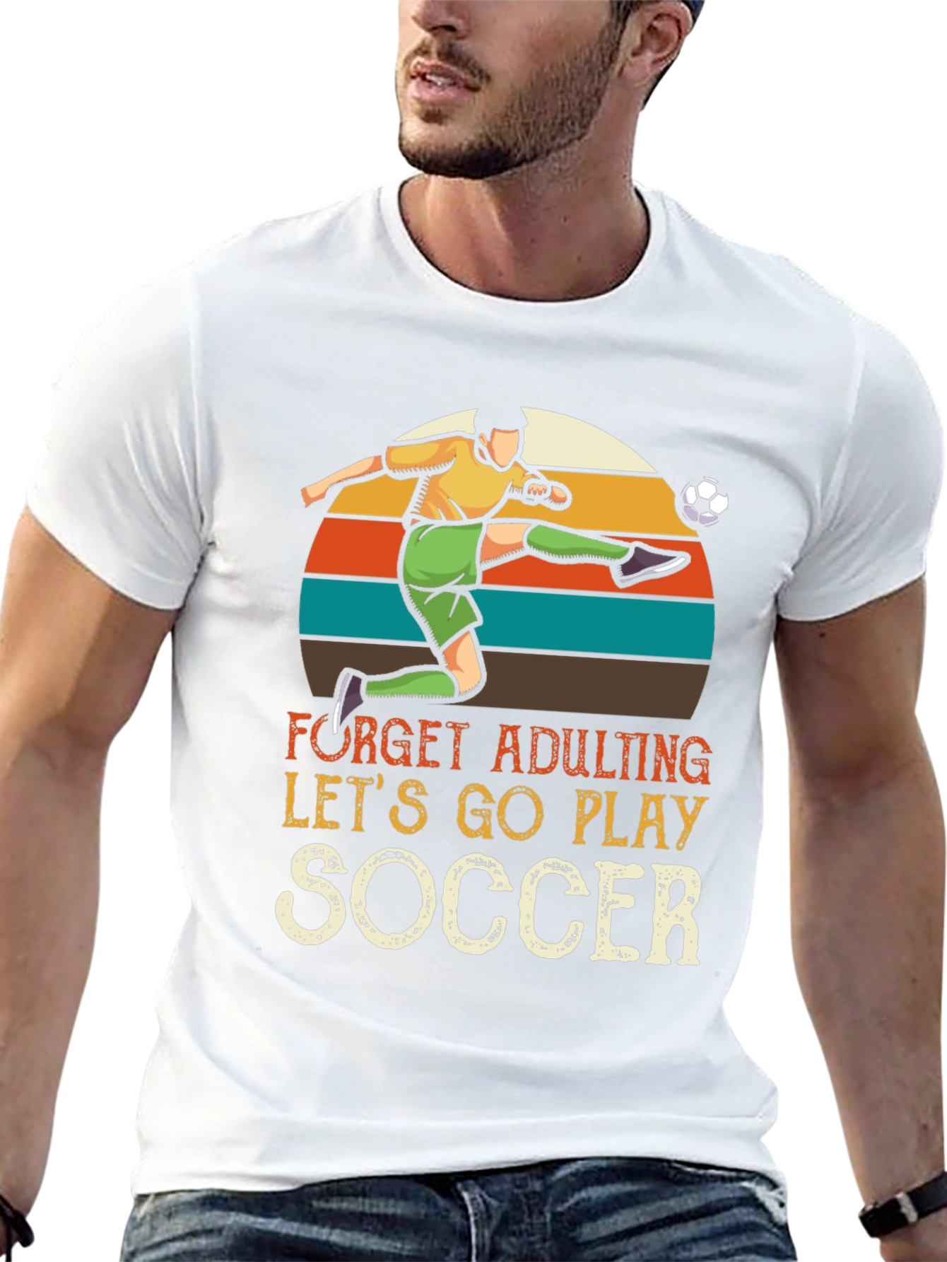 Forget Adulting Lets Play Soccer Graphic Tee