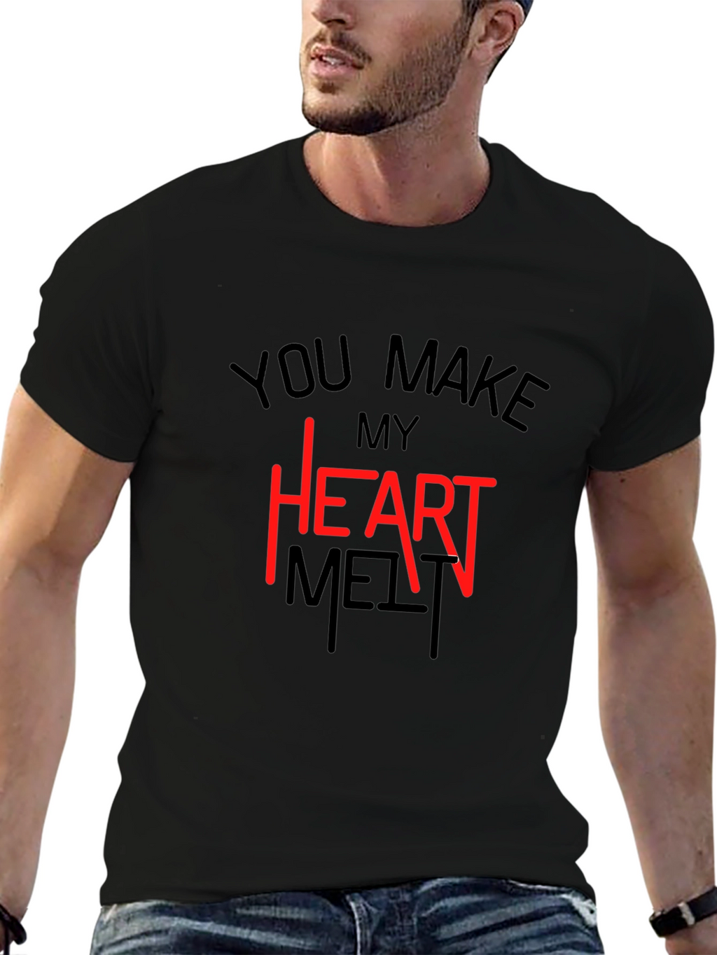 Heart Melt T-Shirt - Valentines Day Tee