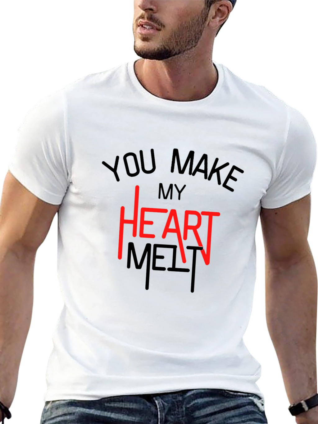 Heart Melt T-Shirt - Valentines Day Tee