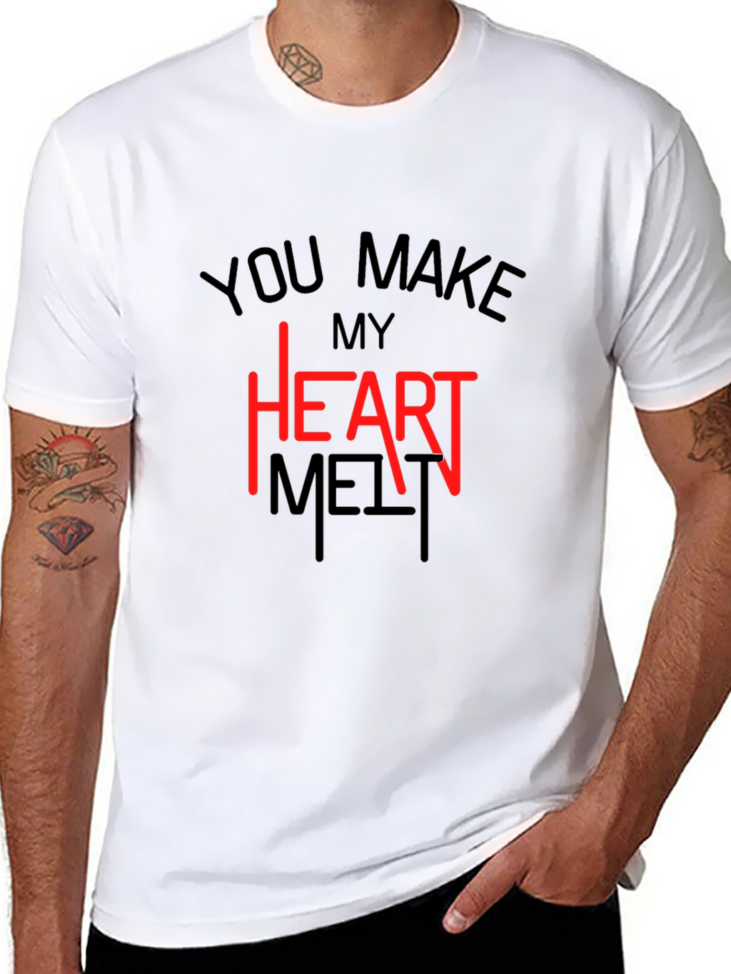 Heart Melt T-Shirt - Valentines Day Tee
