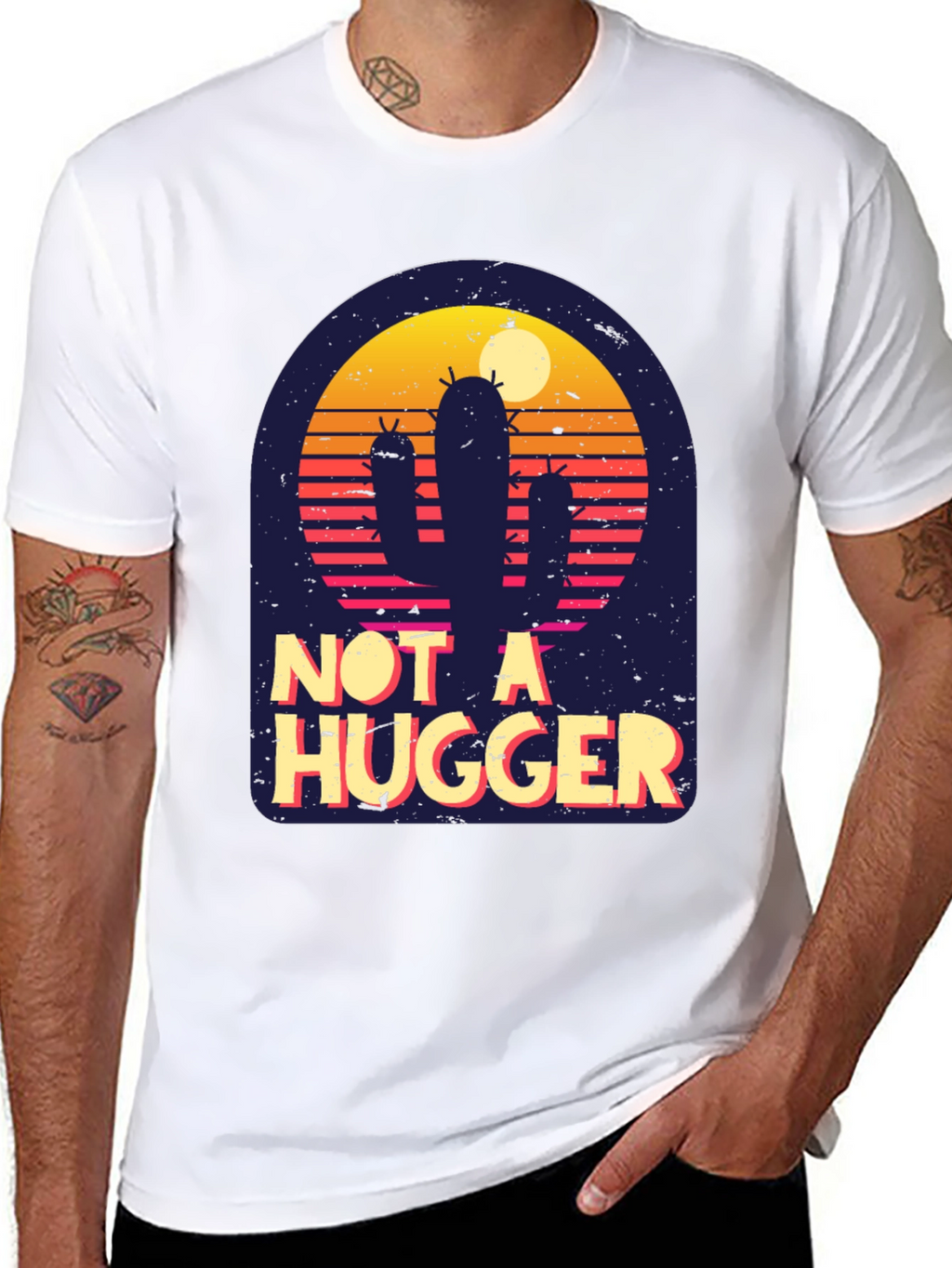 Not A Hugger Cactus T-Shirt