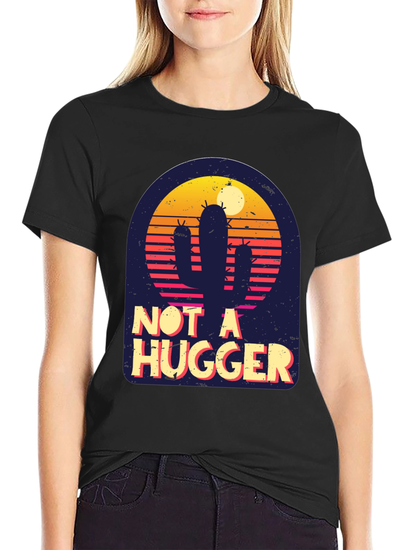 Not A Hugger Cactus T-Shirt