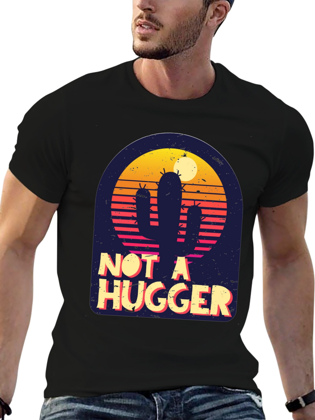 Not A Hugger Cactus T-Shirt