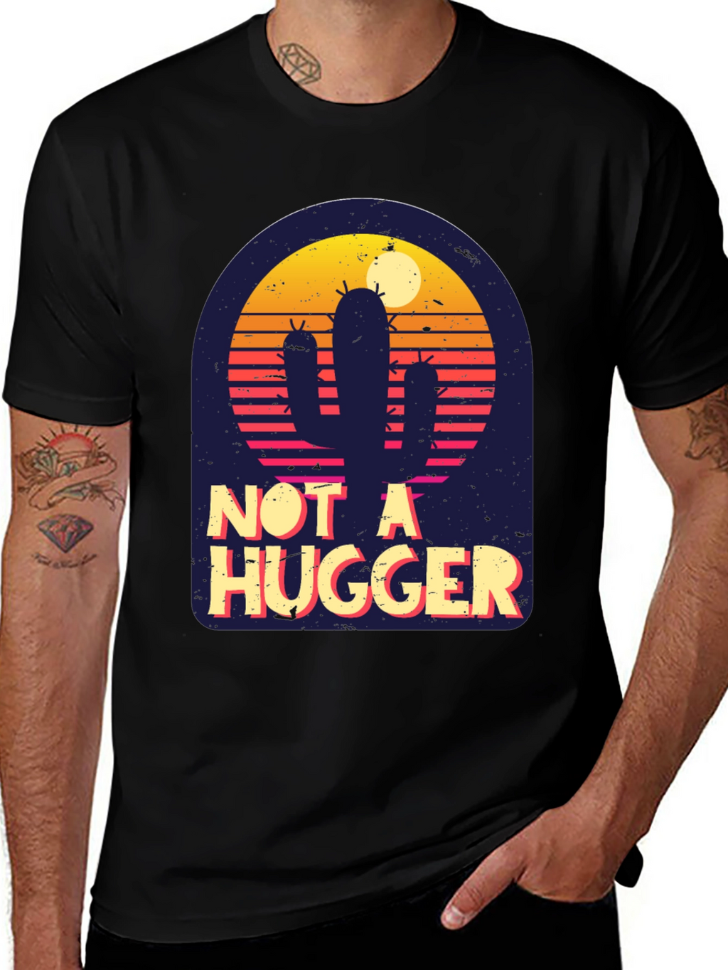 Not A Hugger Cactus T-Shirt