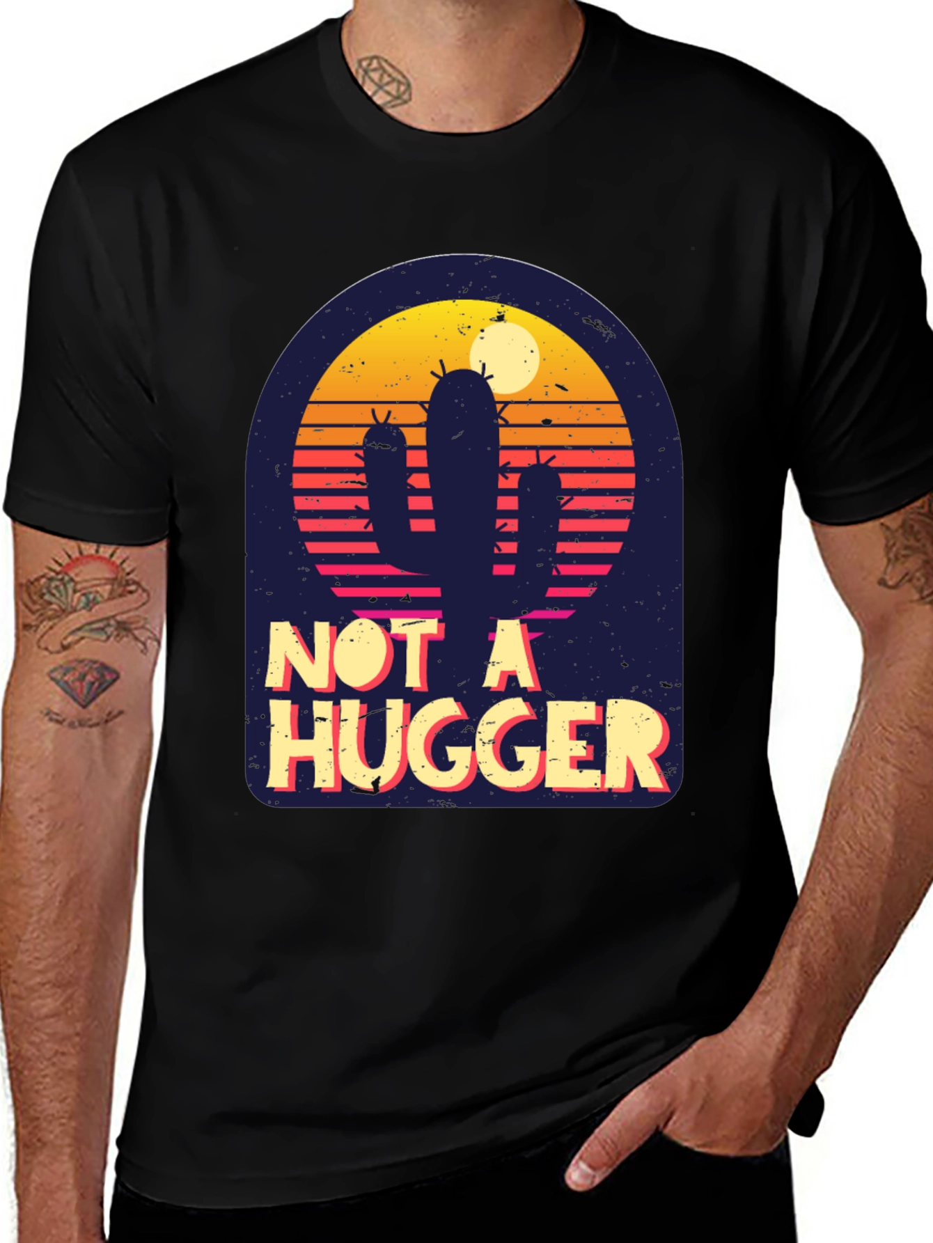 Not A Hugger Cactus T-Shirt