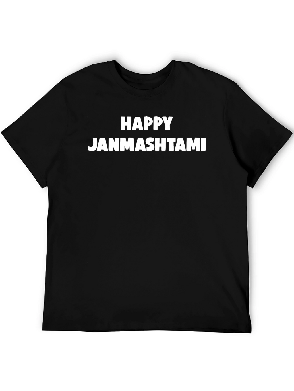Happy Janmashtami Black T-Shirt