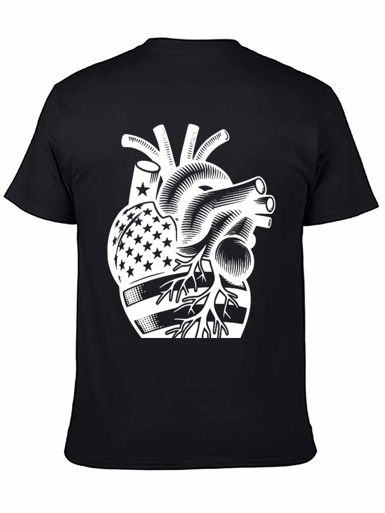 American Flag Heart T-Shirt