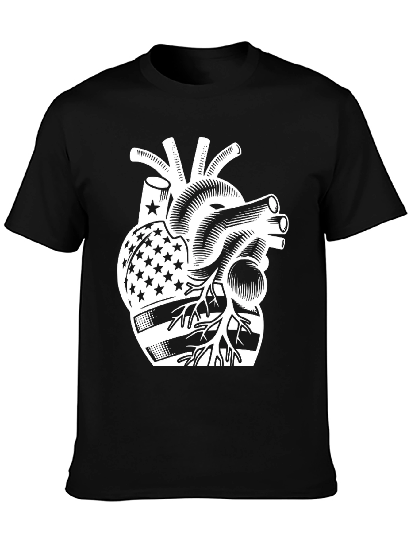 American Flag Heart T-Shirt