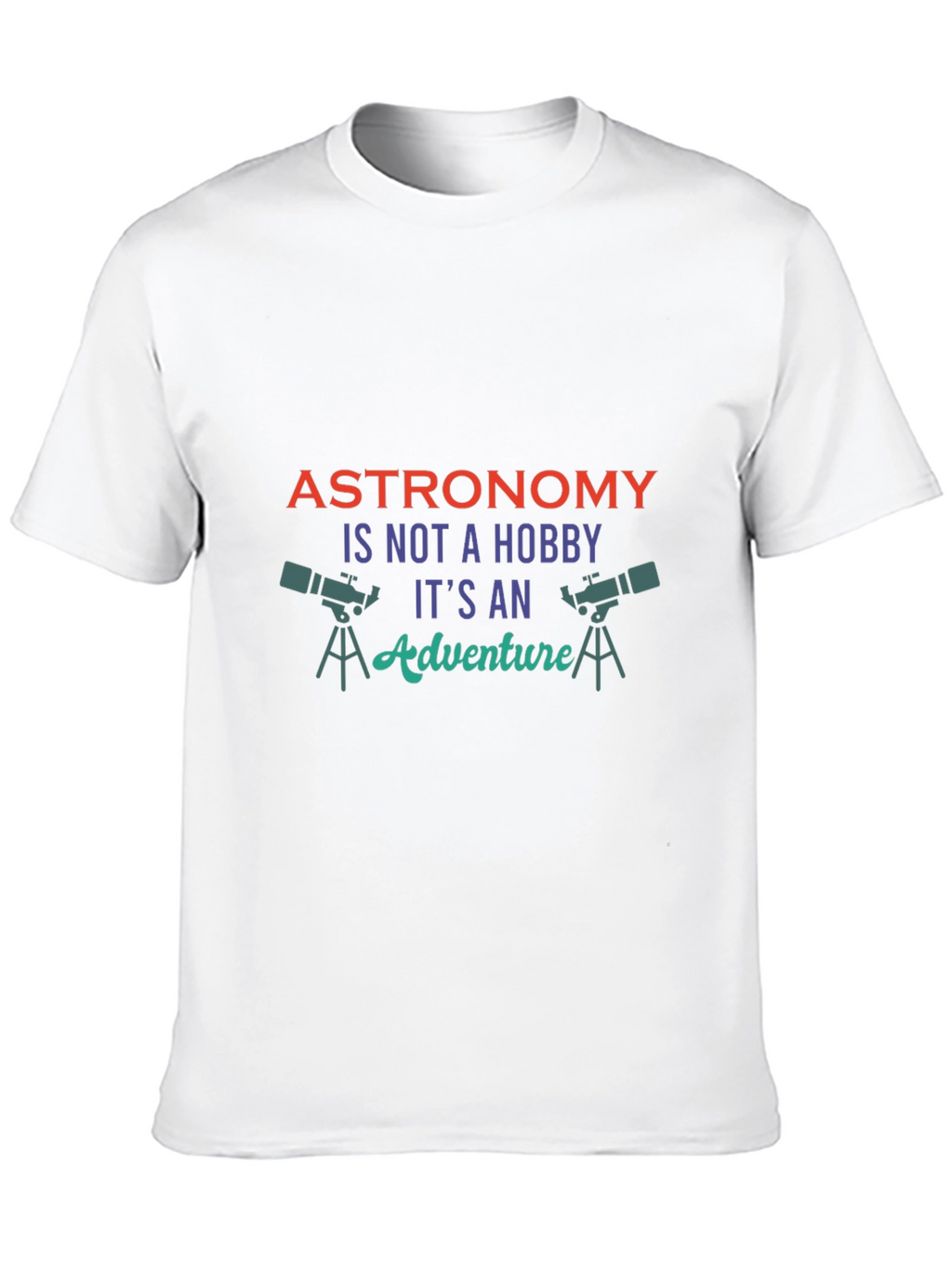 Astronomy Adventure Graphic Tee - Black Cotton