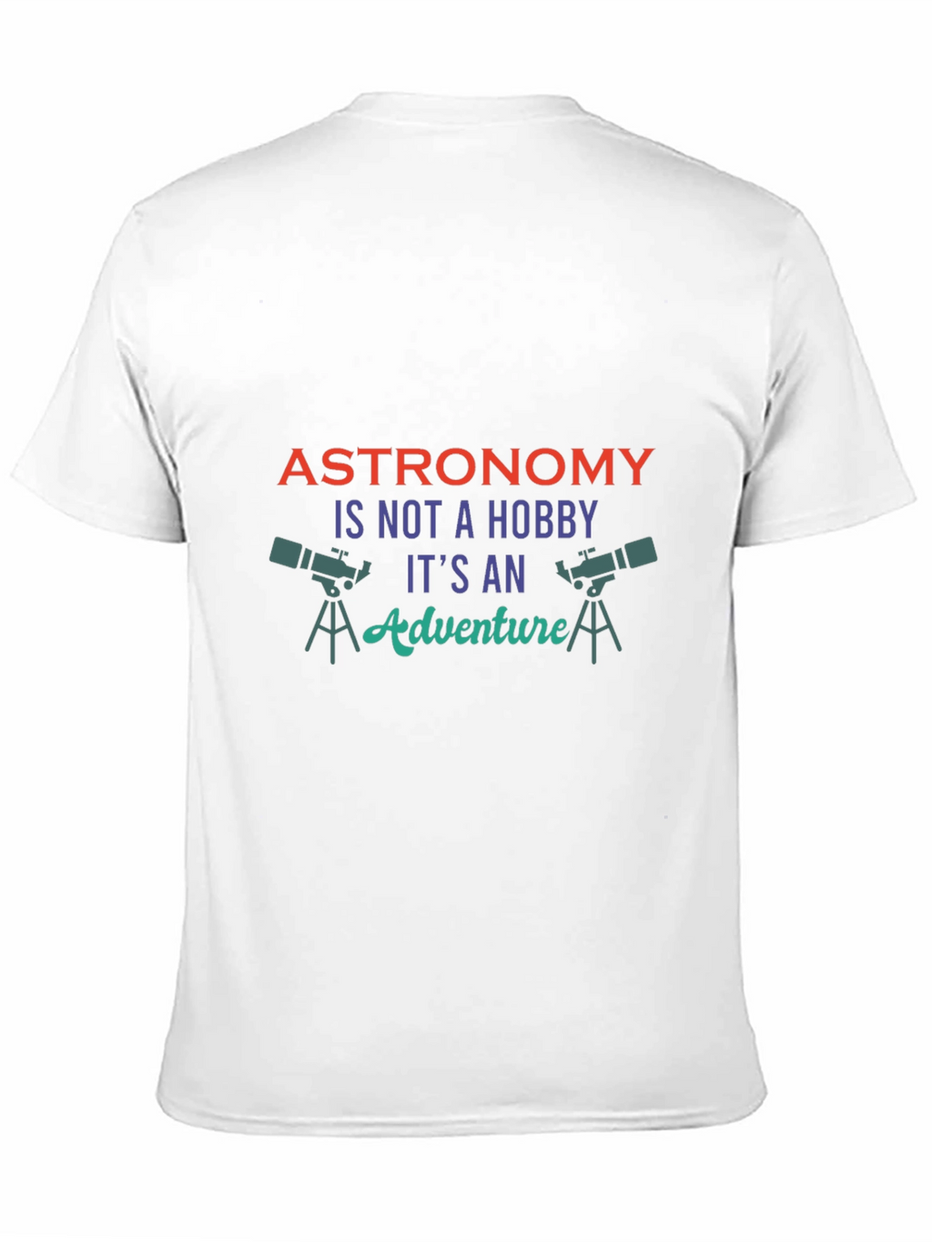Astronomy Adventure Graphic Tee - Black Cotton