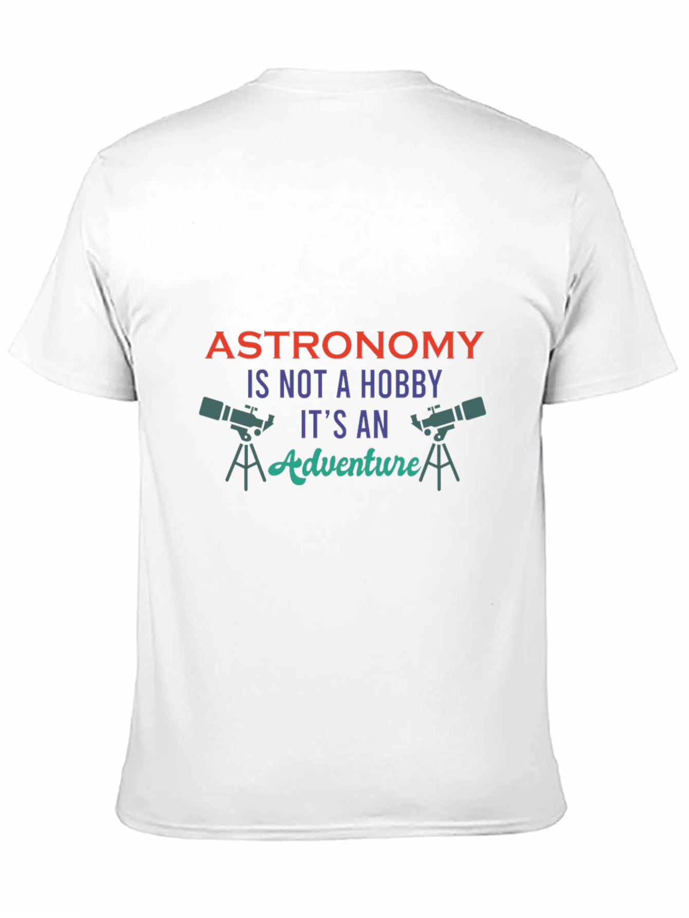 Astronomy Adventure Graphic Tee - Black Cotton