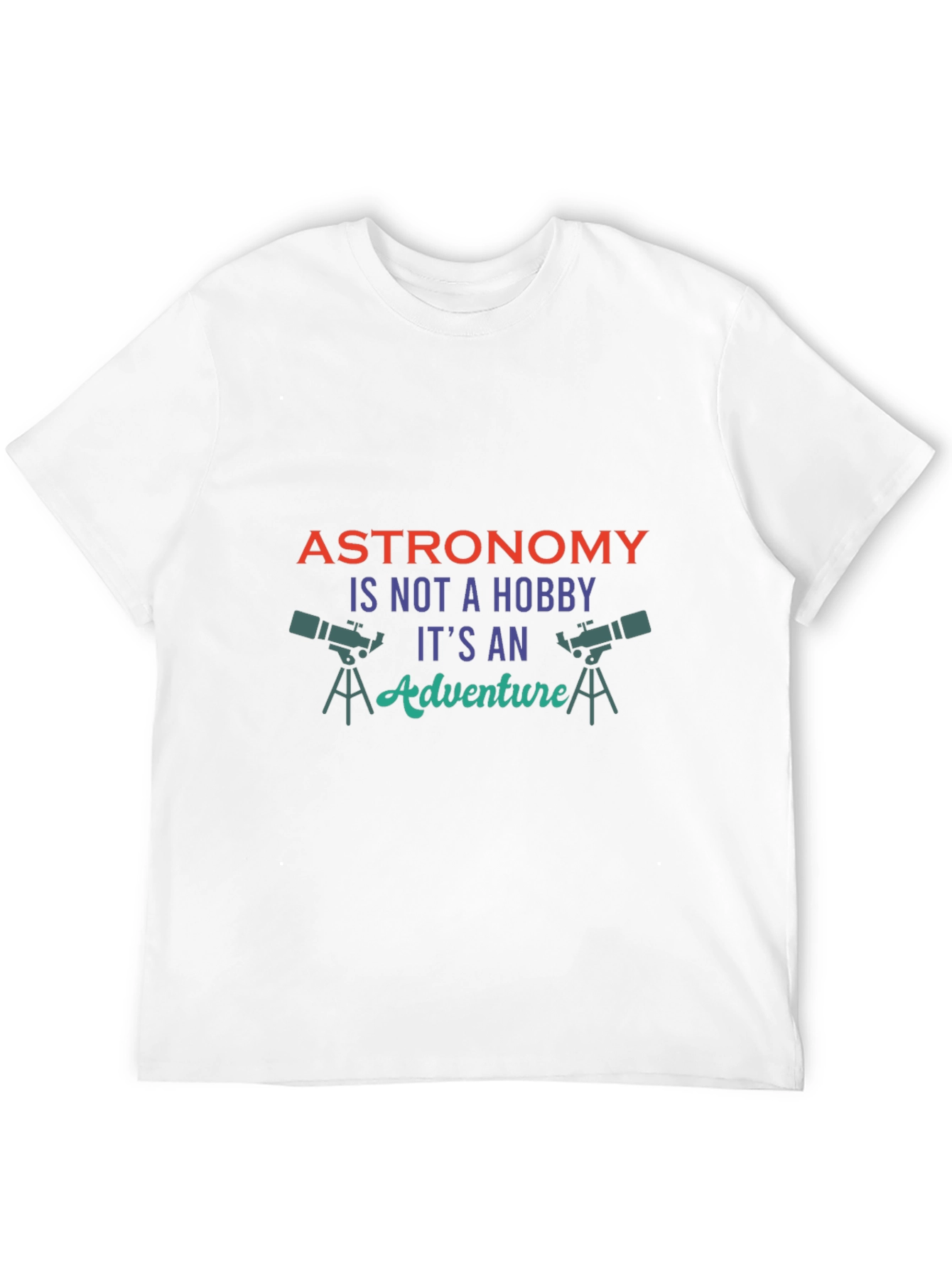 Astronomy Adventure Graphic Tee - Black Cotton