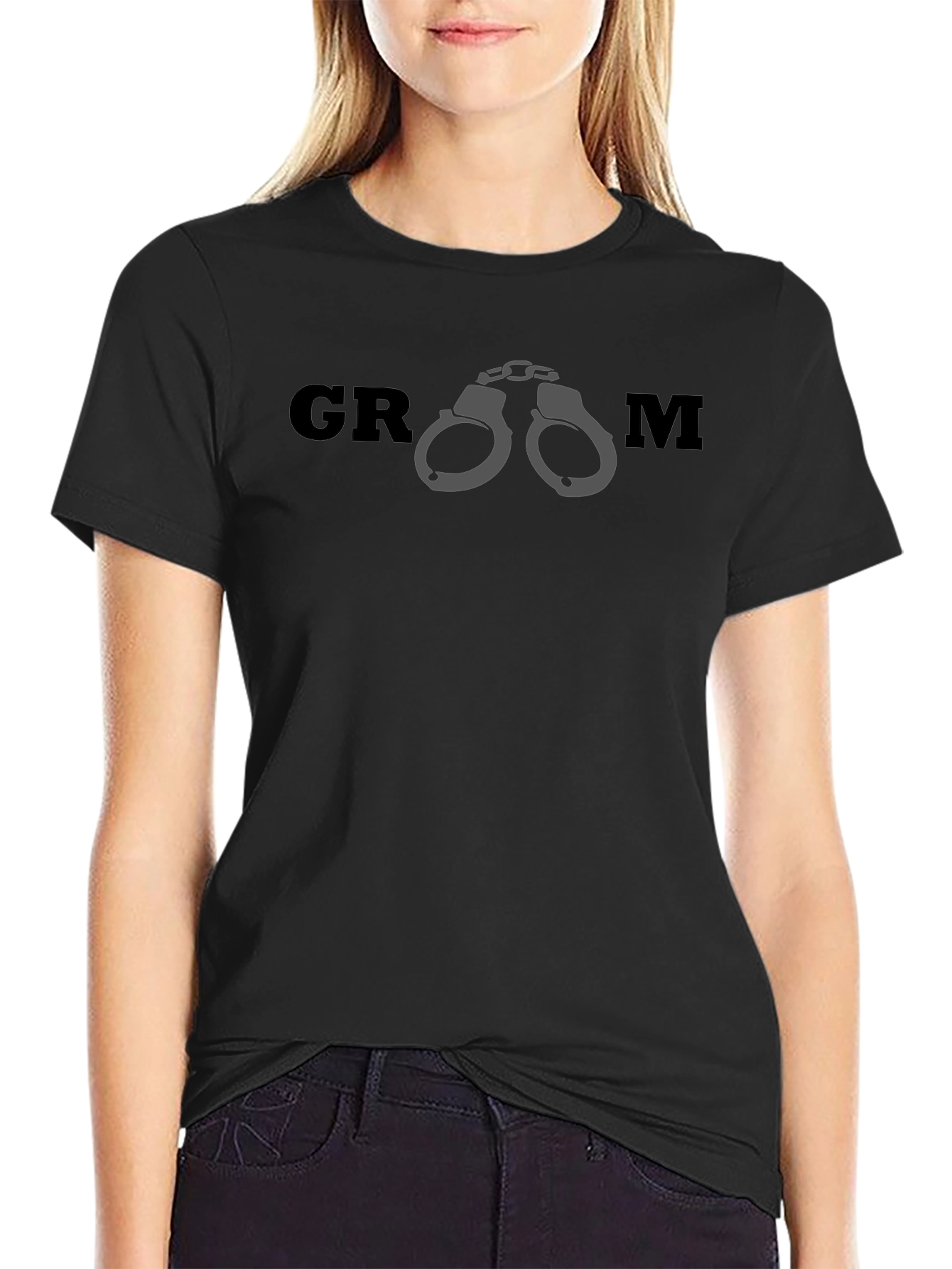 Groom Handcuffs T-Shirt - Bachelor Party Tee