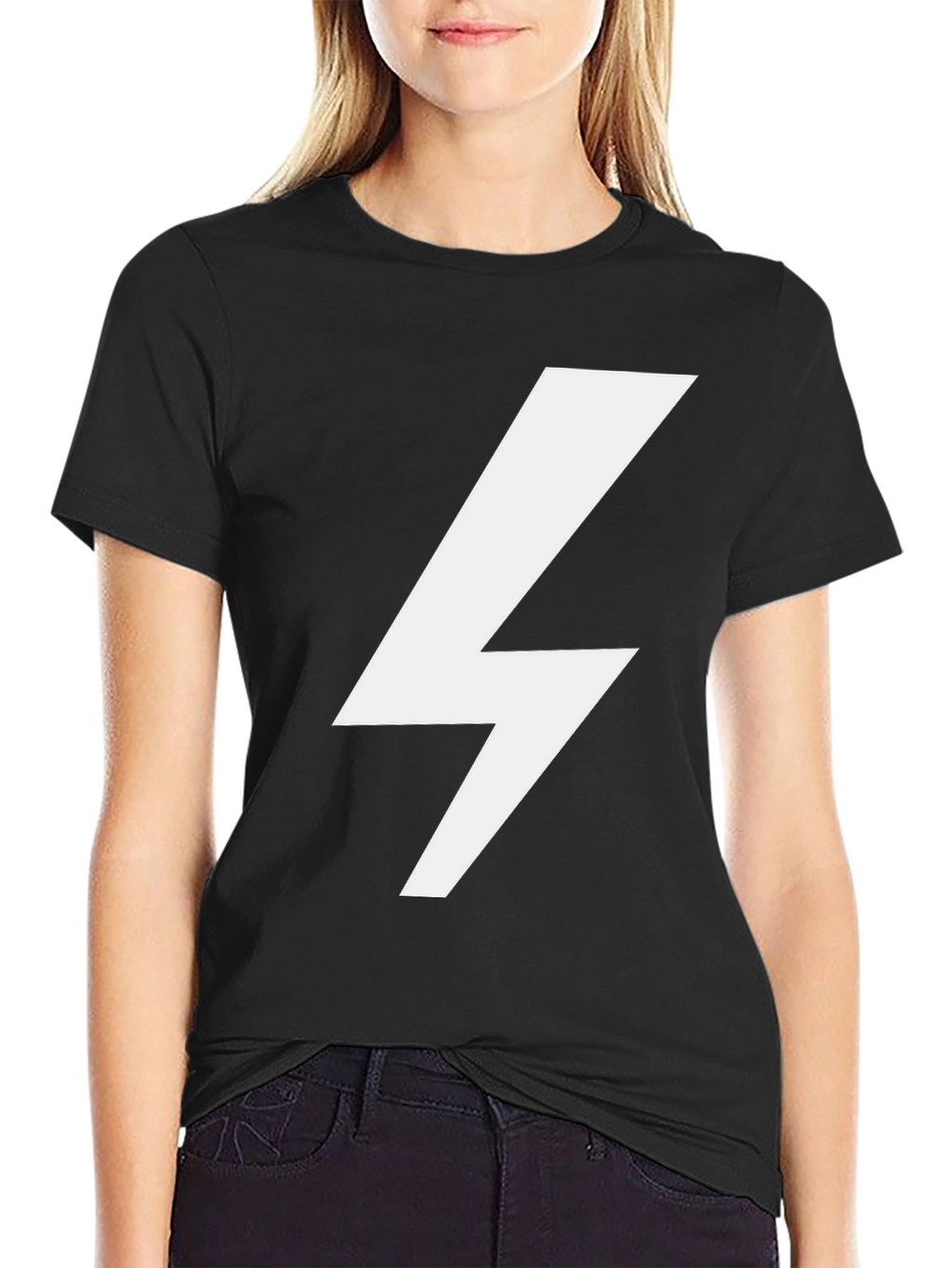 Lightning Bolt Graphic T-Shirt - Casual Style