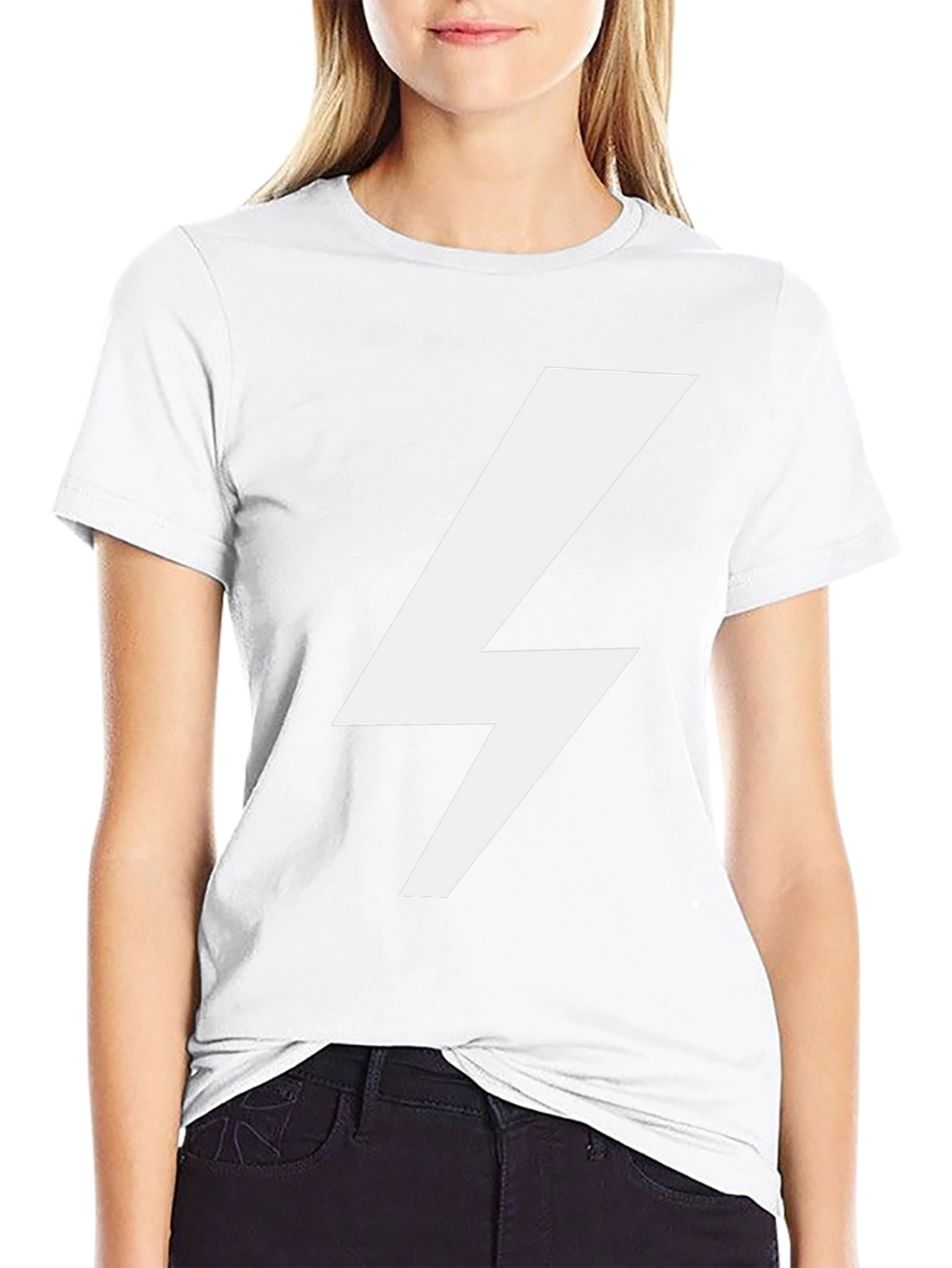 Lightning Bolt Graphic T-Shirt - Casual Style