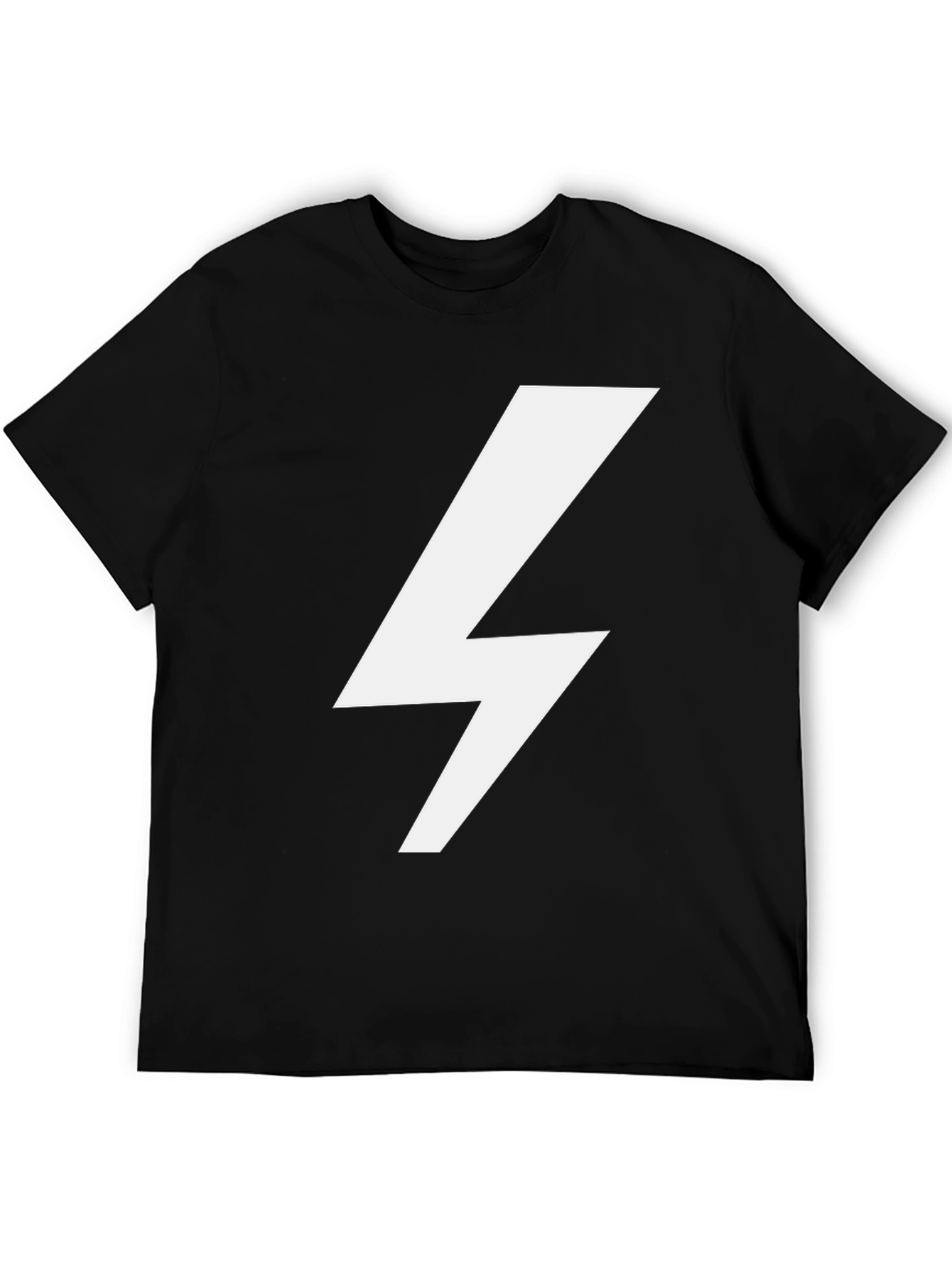 Lightning Bolt Graphic T-Shirt - Casual Style