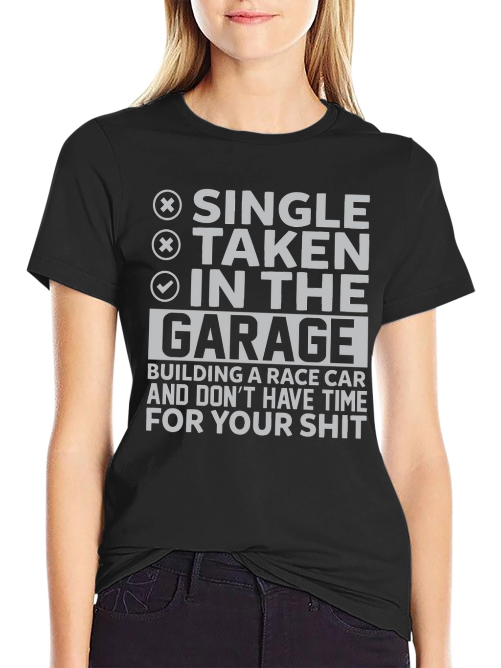 Garage Race Car Building Humor T-Shirt
