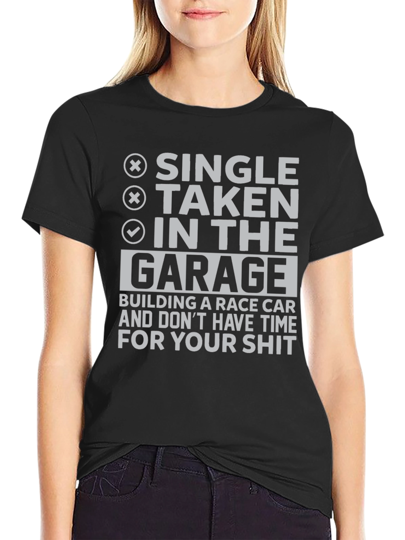 Garage Race Car Building Humor T-Shirt