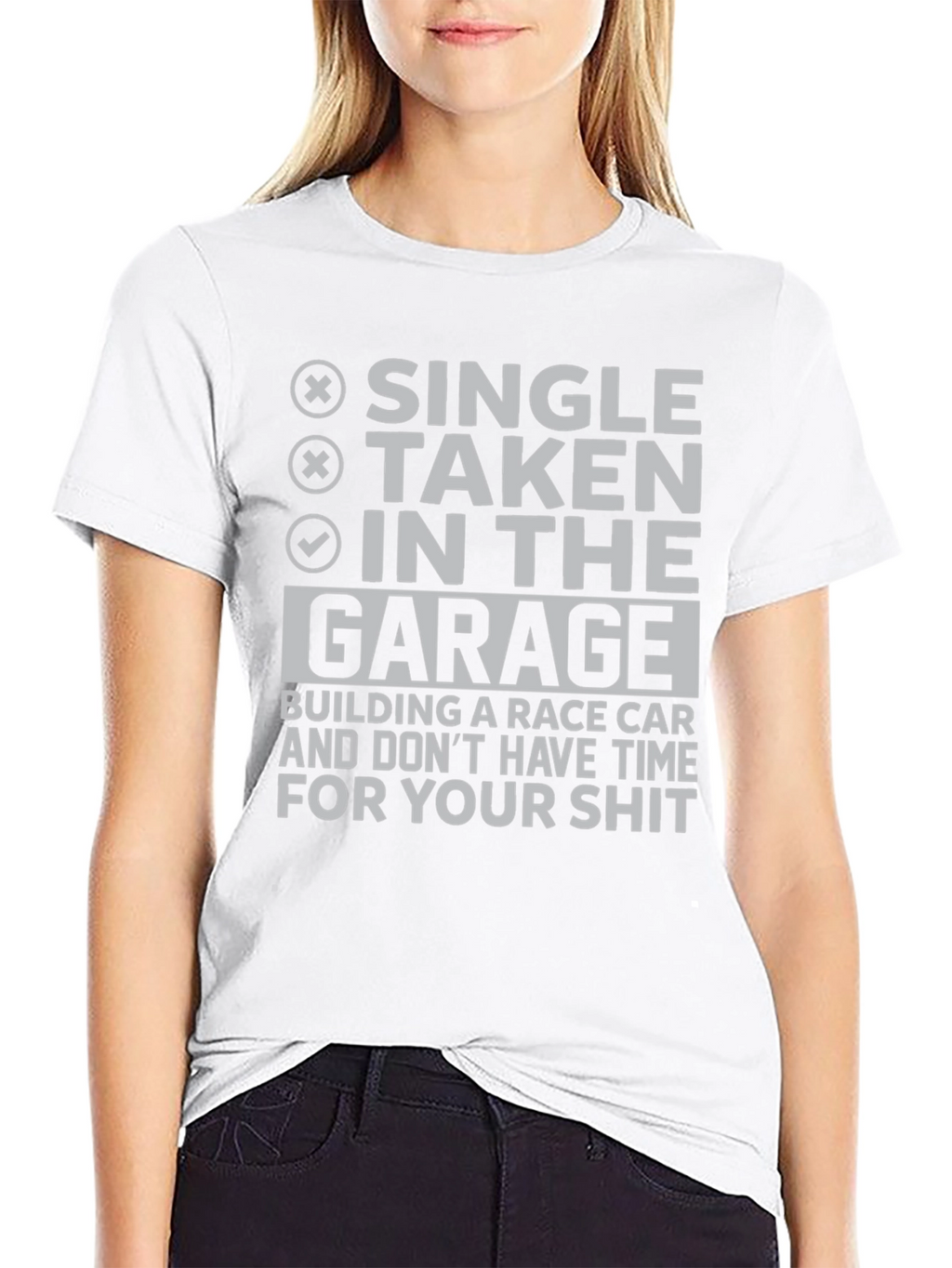 Garage Race Car Building Humor T-Shirt