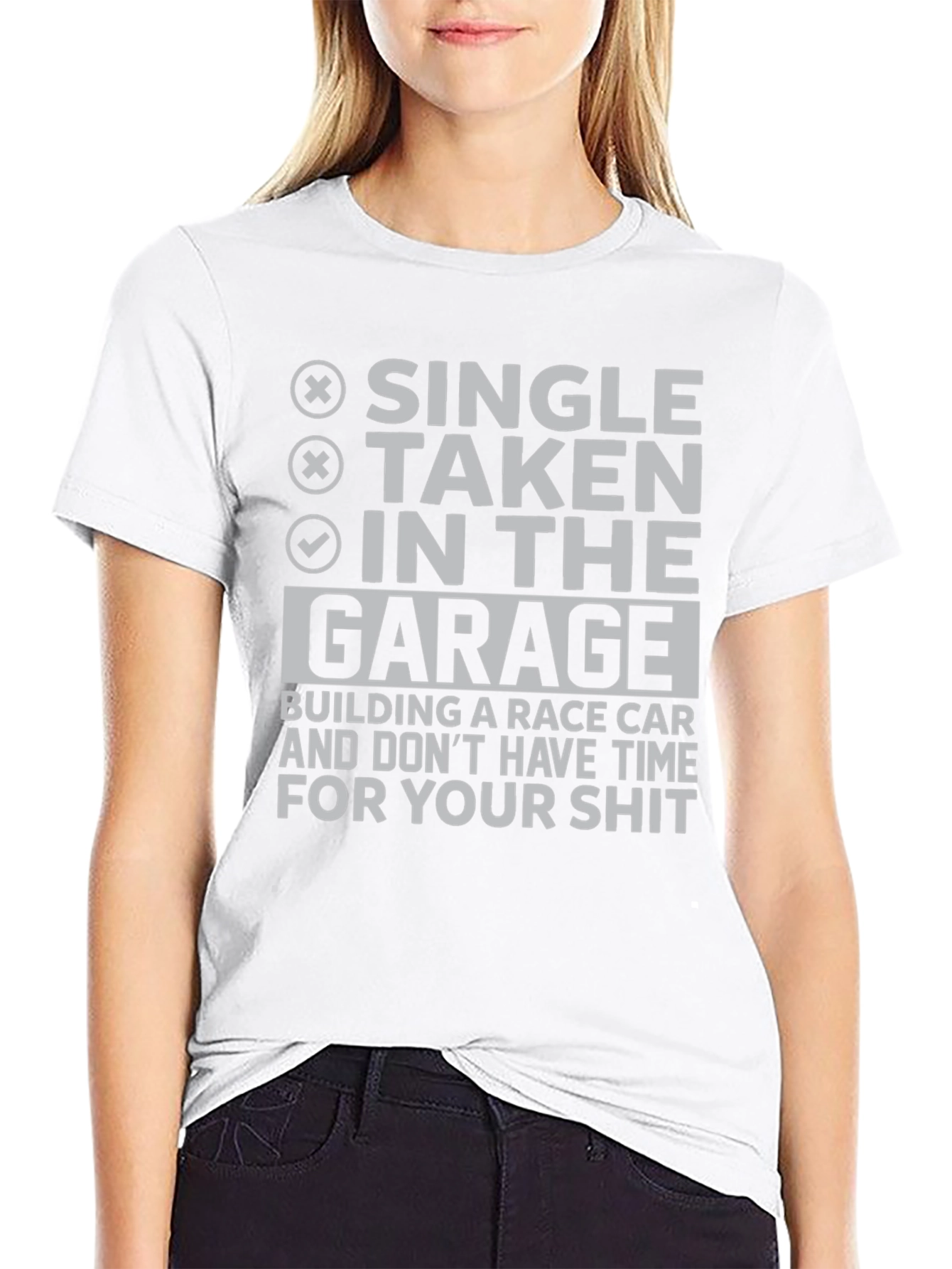 Garage Race Car Building Humor T-Shirt
