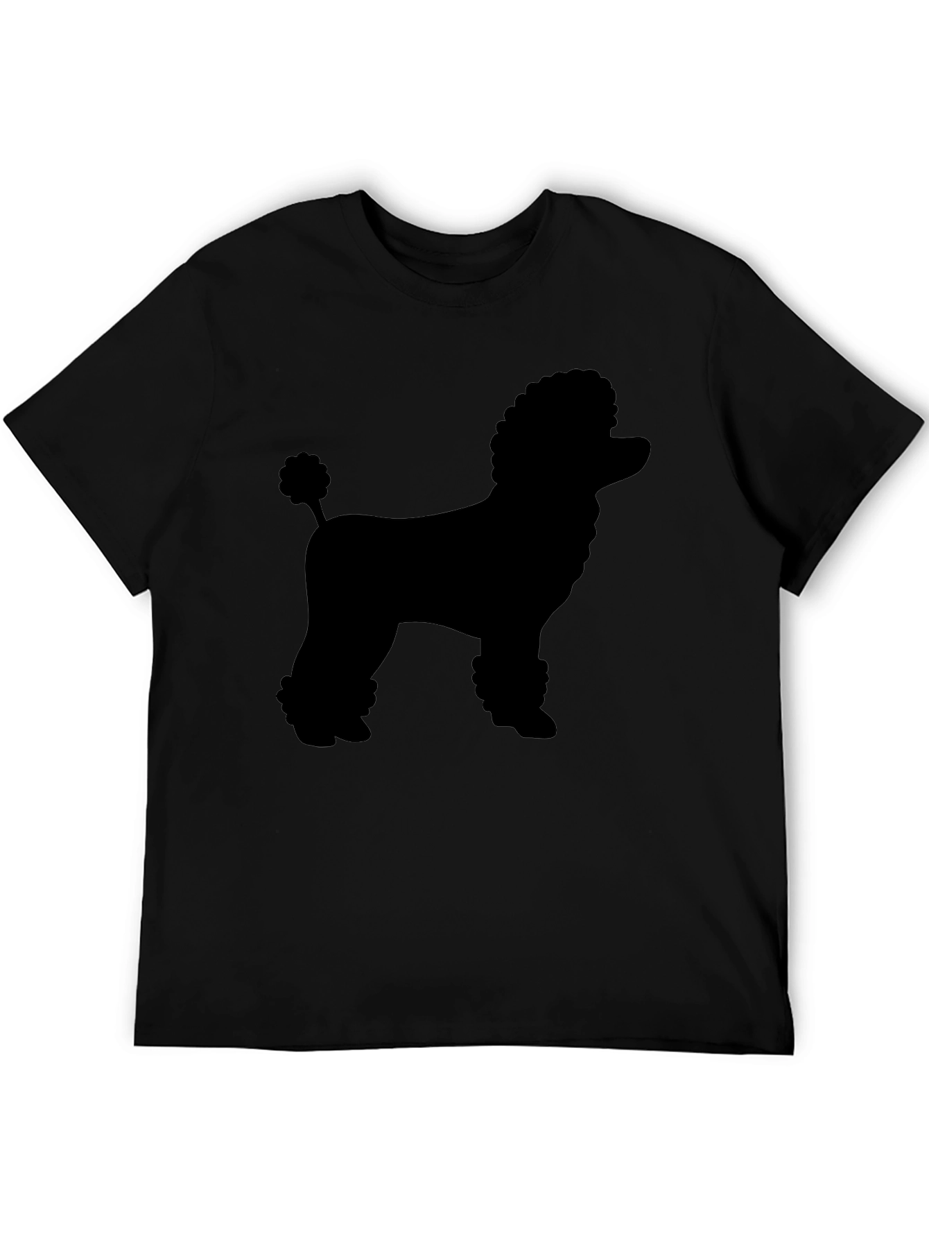Poodle Silhouette Black Graphic Tee