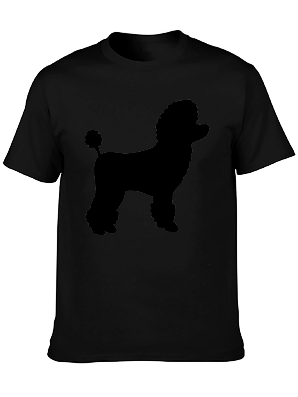 Poodle Silhouette Black Graphic Tee