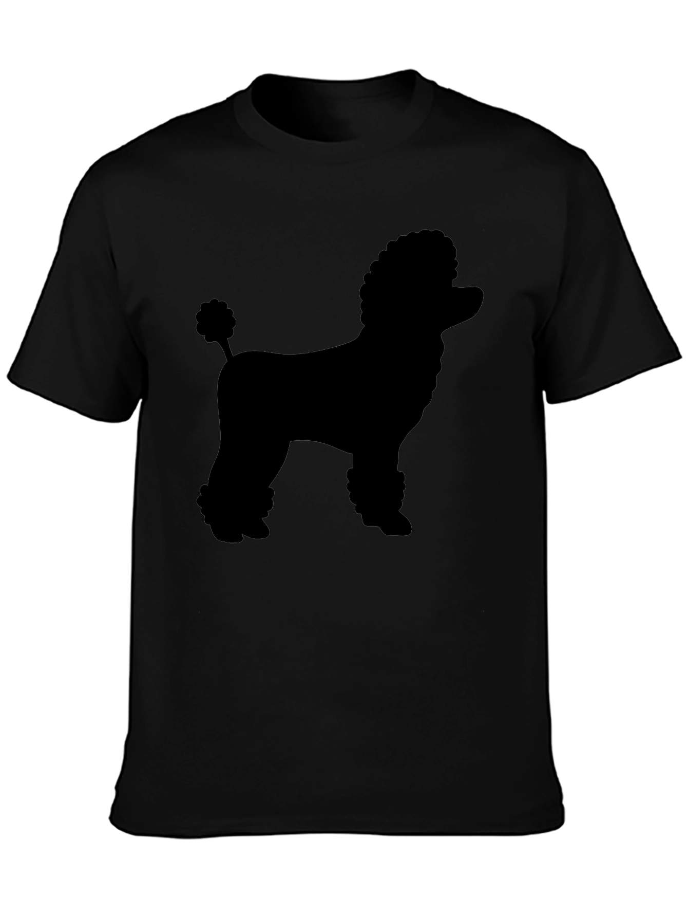 Poodle Silhouette Black Graphic Tee
