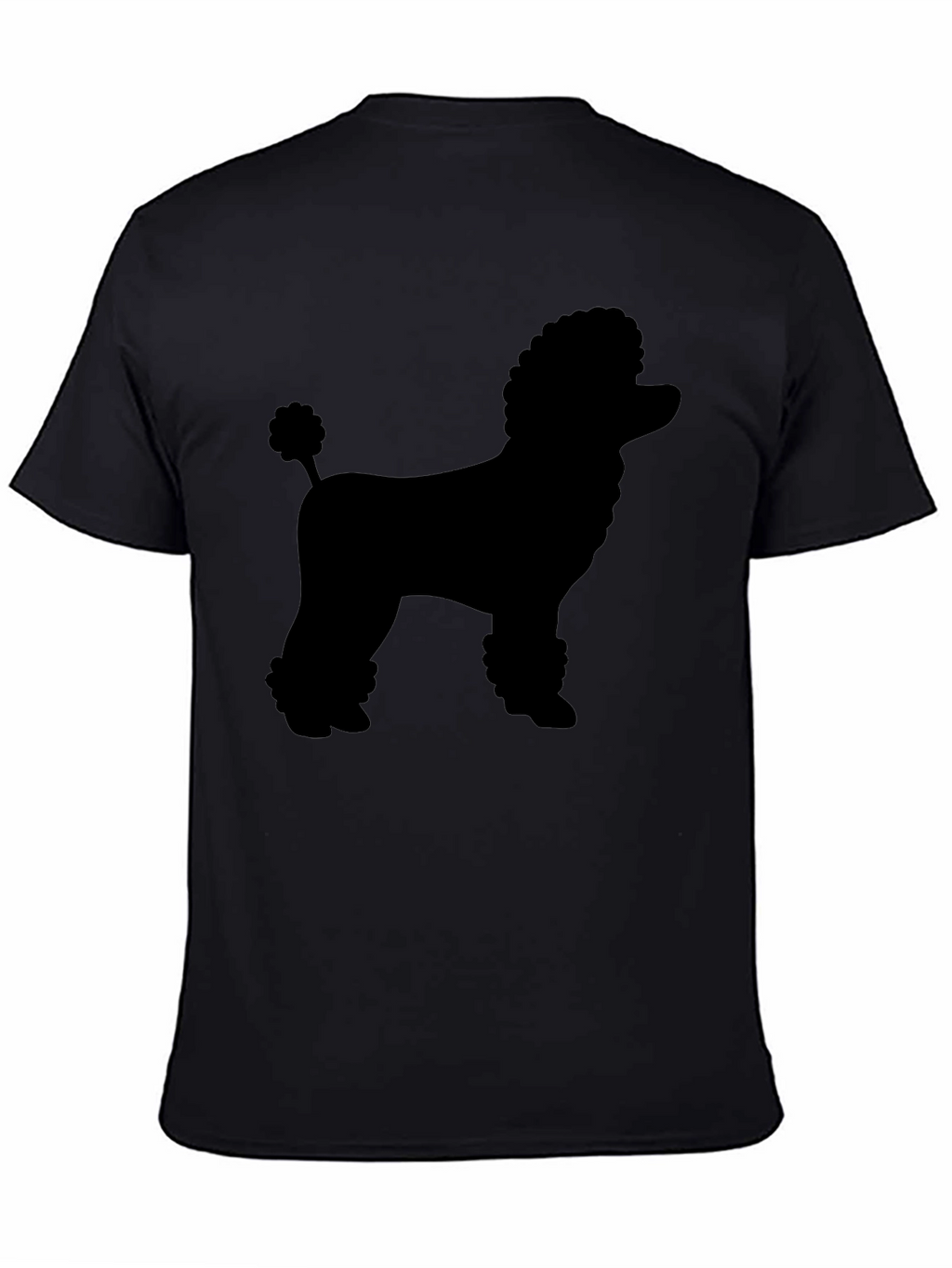 Poodle Silhouette Black Graphic Tee