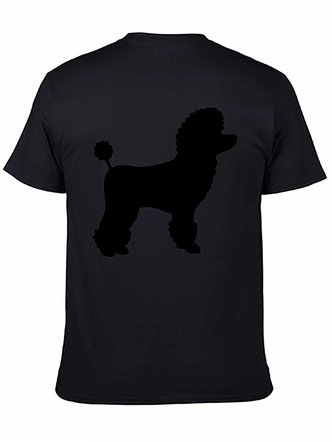 Poodle Silhouette Black Graphic Tee