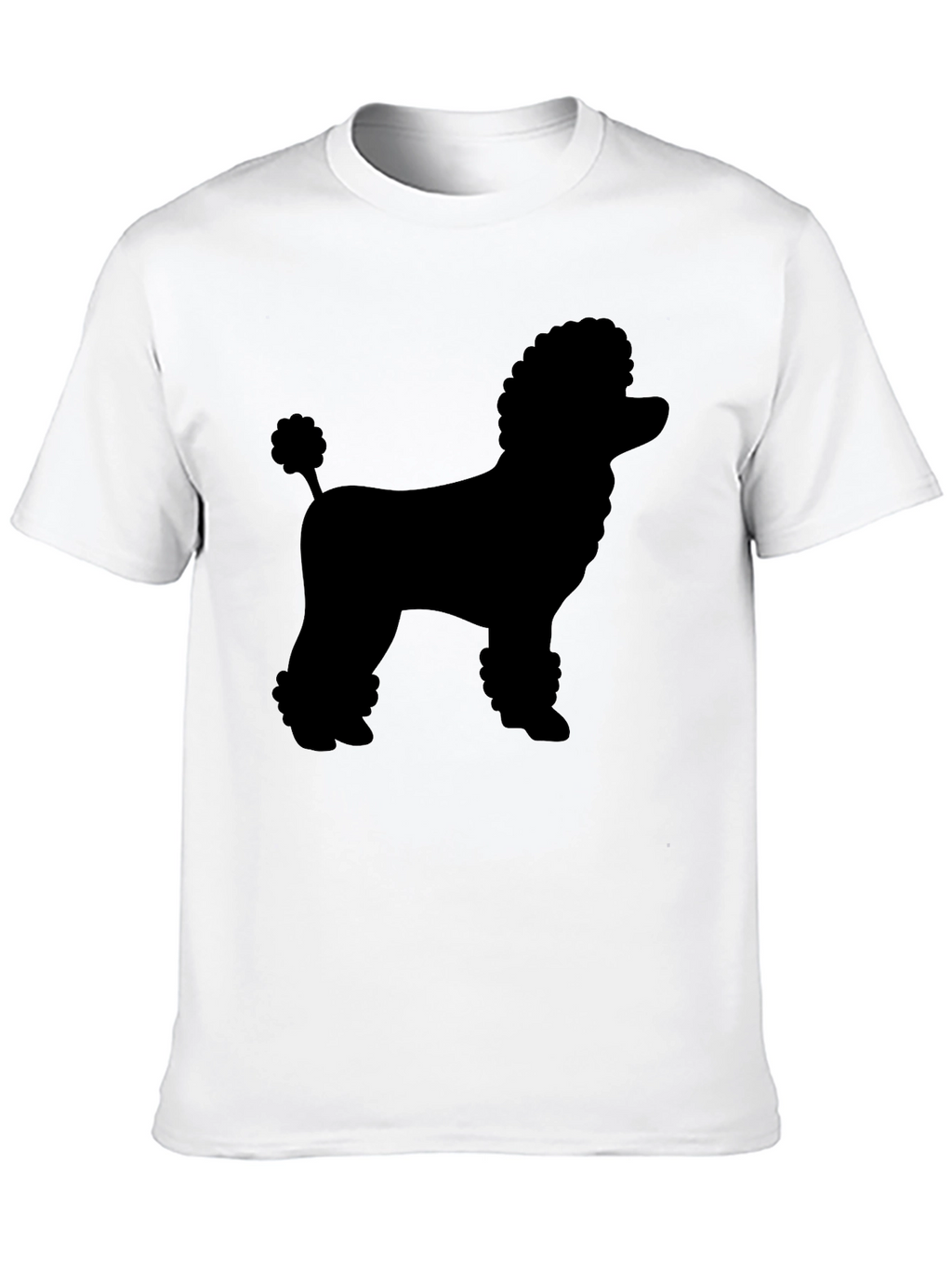 Poodle Silhouette Black Graphic Tee