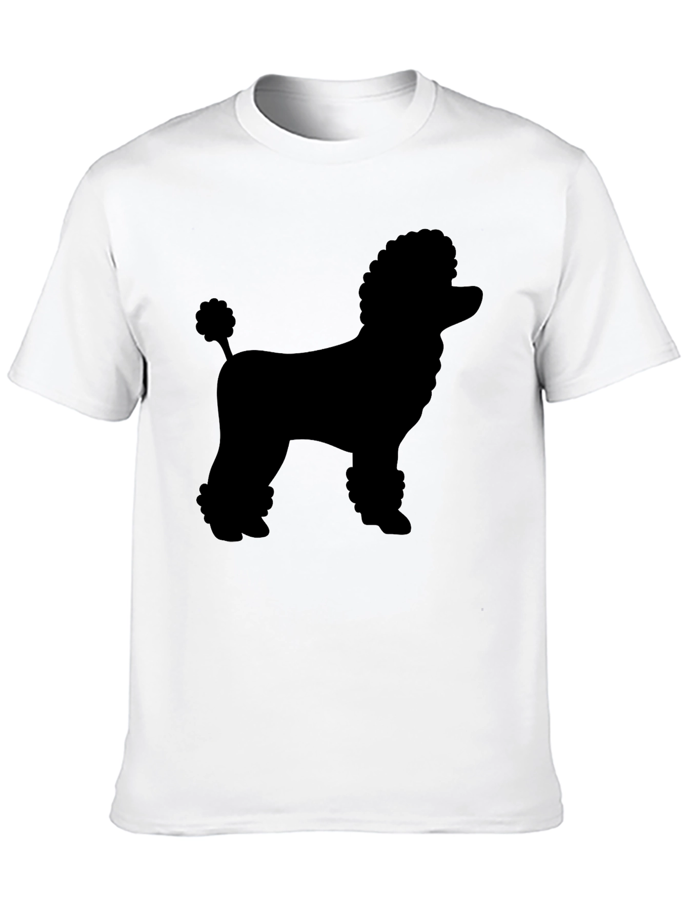 Poodle Silhouette Black Graphic Tee