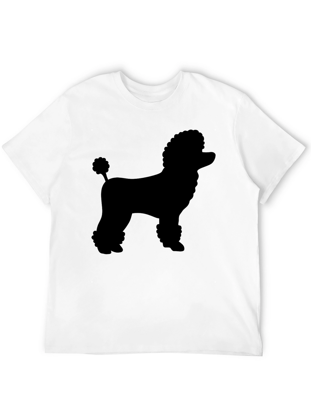 Poodle Silhouette Black Graphic Tee