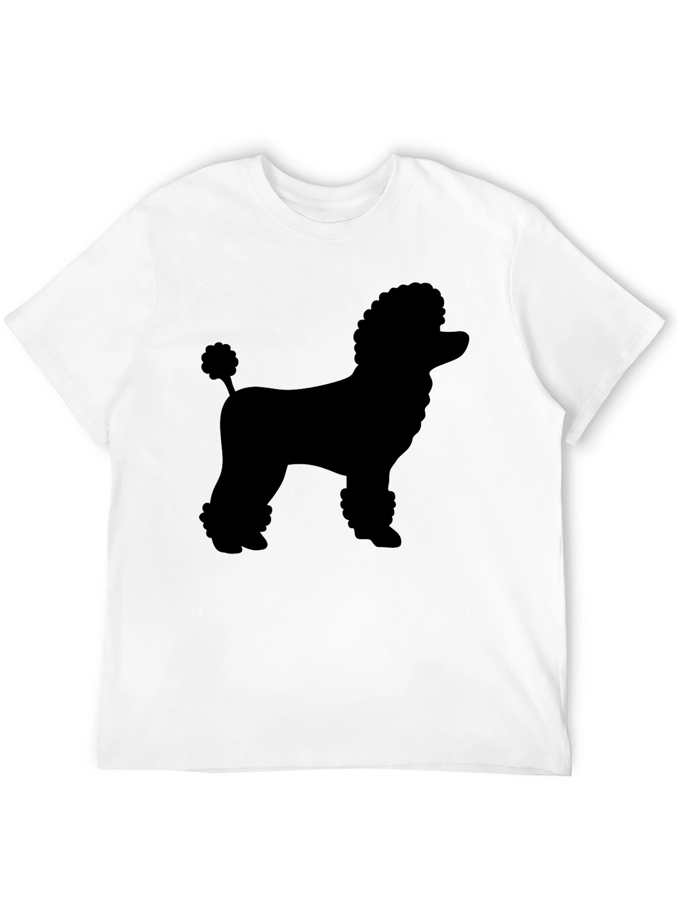 Poodle Silhouette Black Graphic Tee