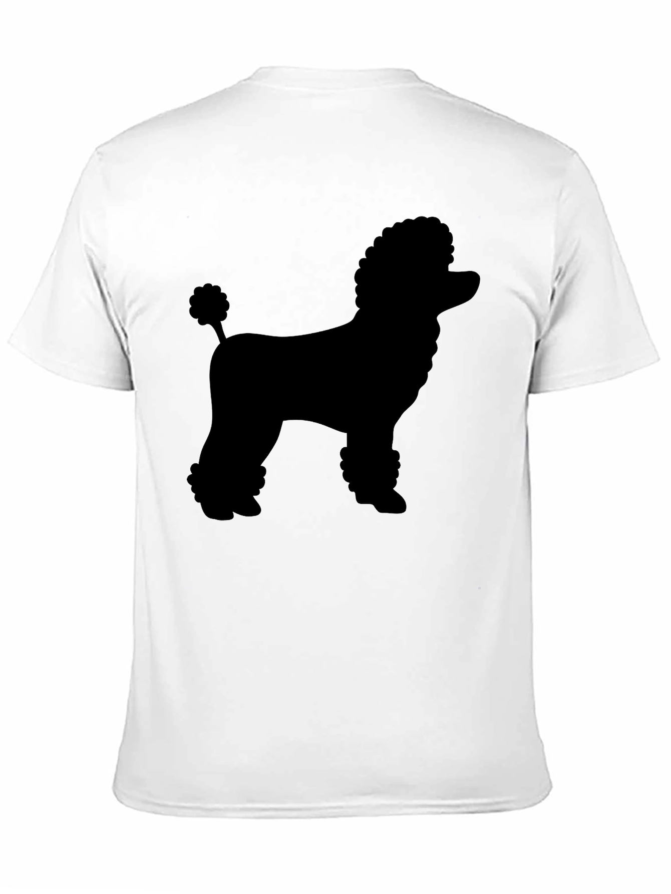 Poodle Silhouette Black Graphic Tee