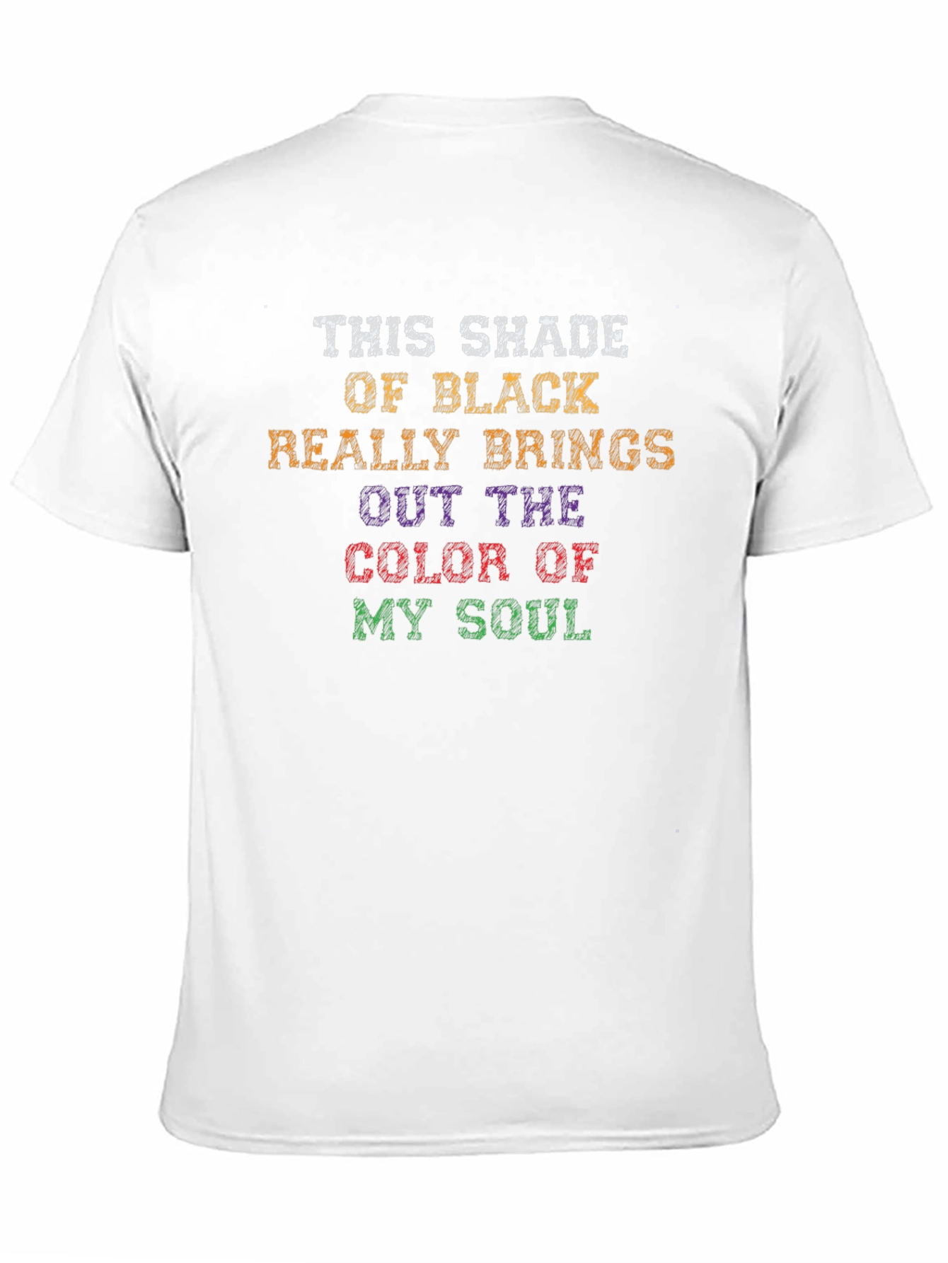 Humorous Color of My Soul Black T-Shirt